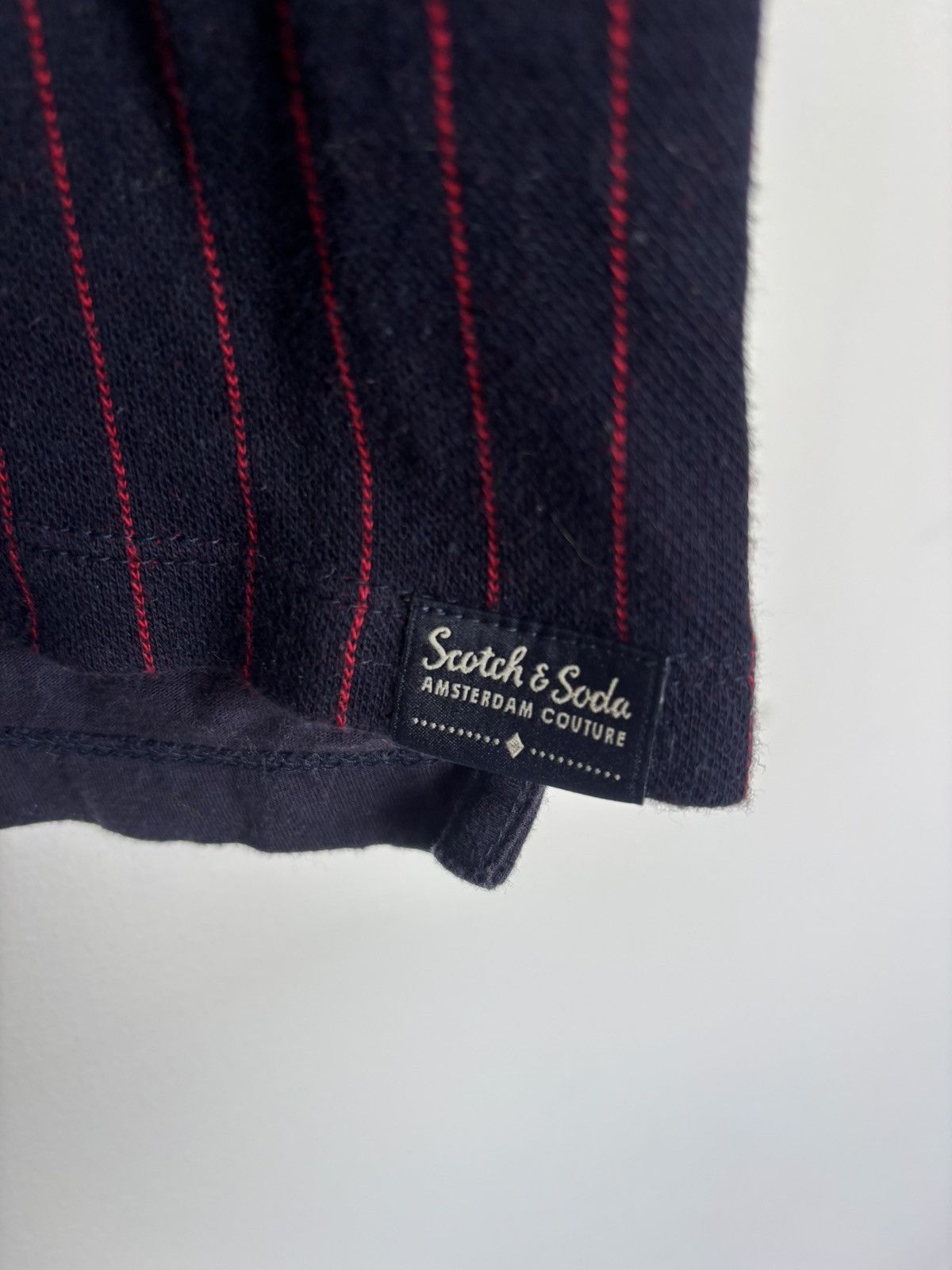 Scotch & Soda Scotch & Soda navy and red pinstripe tee Small S Size US S / EU 44-46 / 1 - 4 Thumbnail