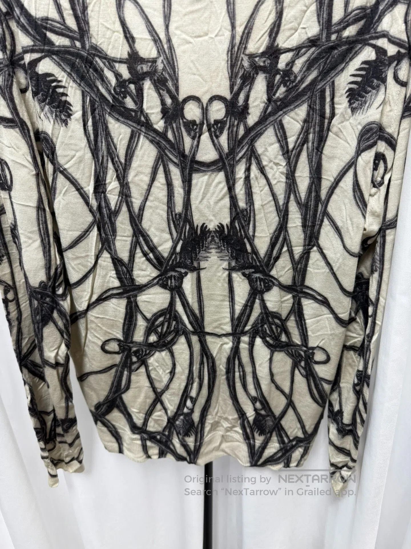 Alexander McQueen Alexander McQueen Thorns Pleated Vine Sweater. Size US L / EU 52-54 / 3 - 7 Thumbnail