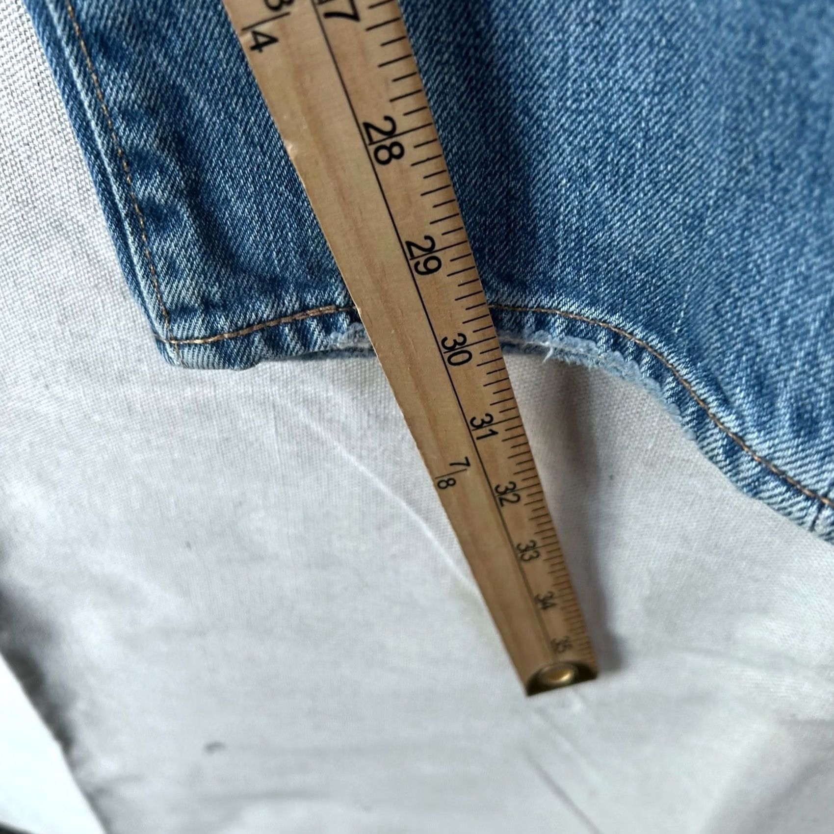 Levi's Levi's 511 Slim Fit Jeans Distressed Patchwork Blue Mens 34x31 Slim Straight Denim Distressed Pockets Patch Repair Size US 34 / EU 50 - 5 Thumbnail