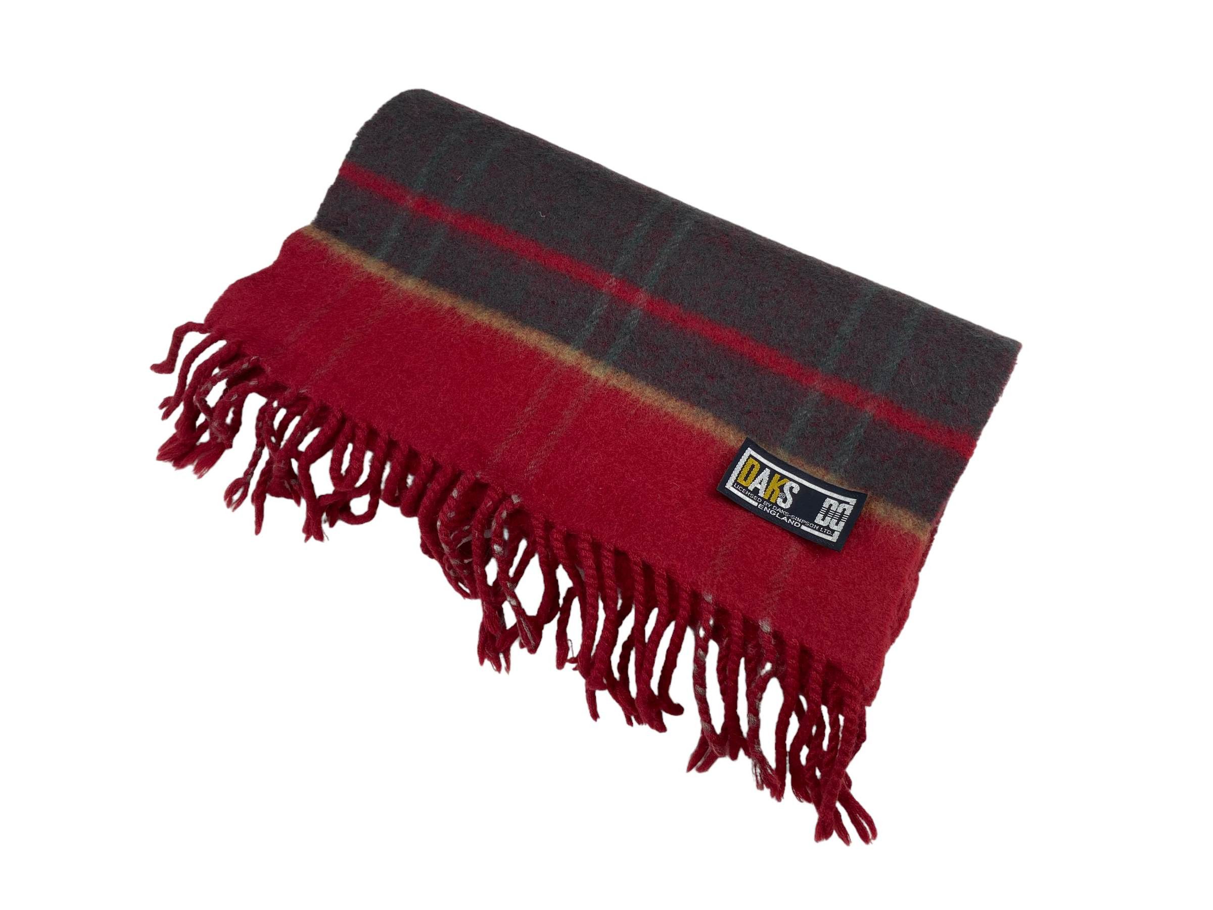 DAKS Daks Vintage Wool Scarf - Striped - Made in England 90s Size ONE SIZE - 3 Thumbnail