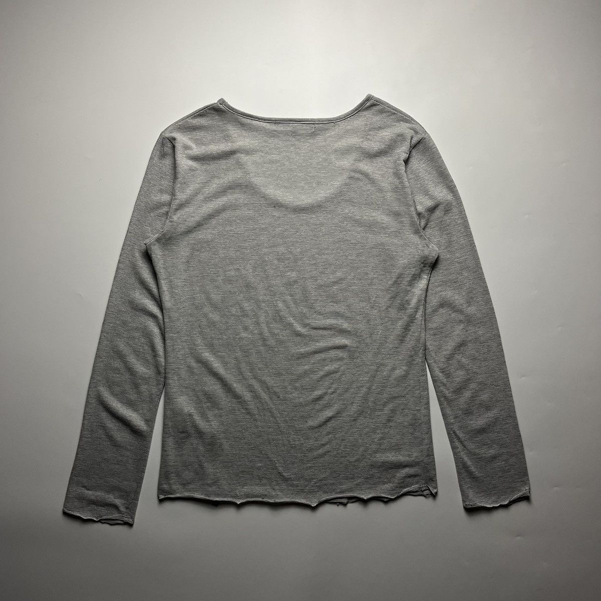 5351 POUR LES HOMMES 5351 Pour Les HOMMES - Distressed Long Sleeve Shirt Size US L / EU 52-54 / 3 - 6 Thumbnail