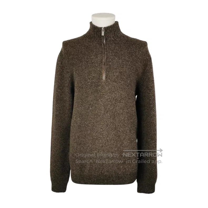 Hermes Hermes Wool and cashmere blend solid color zipper round ne Size L / US 10 / IT 46 - 1 Thumbnail