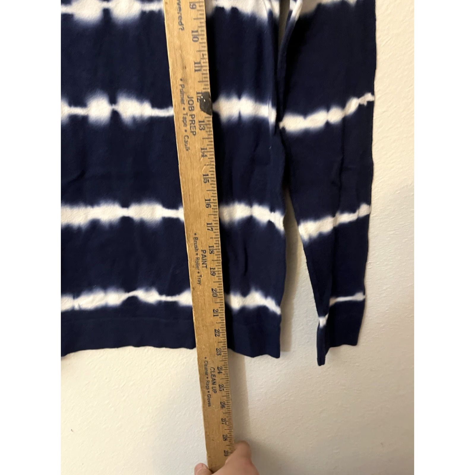 J.Crew J.CREW Womens Tie Dye Sweater Pullover Long Sleeve XS Navy Blue Lightweight Casual Size XS / US 0-2 / IT 36-38 - 4 Thumbnail