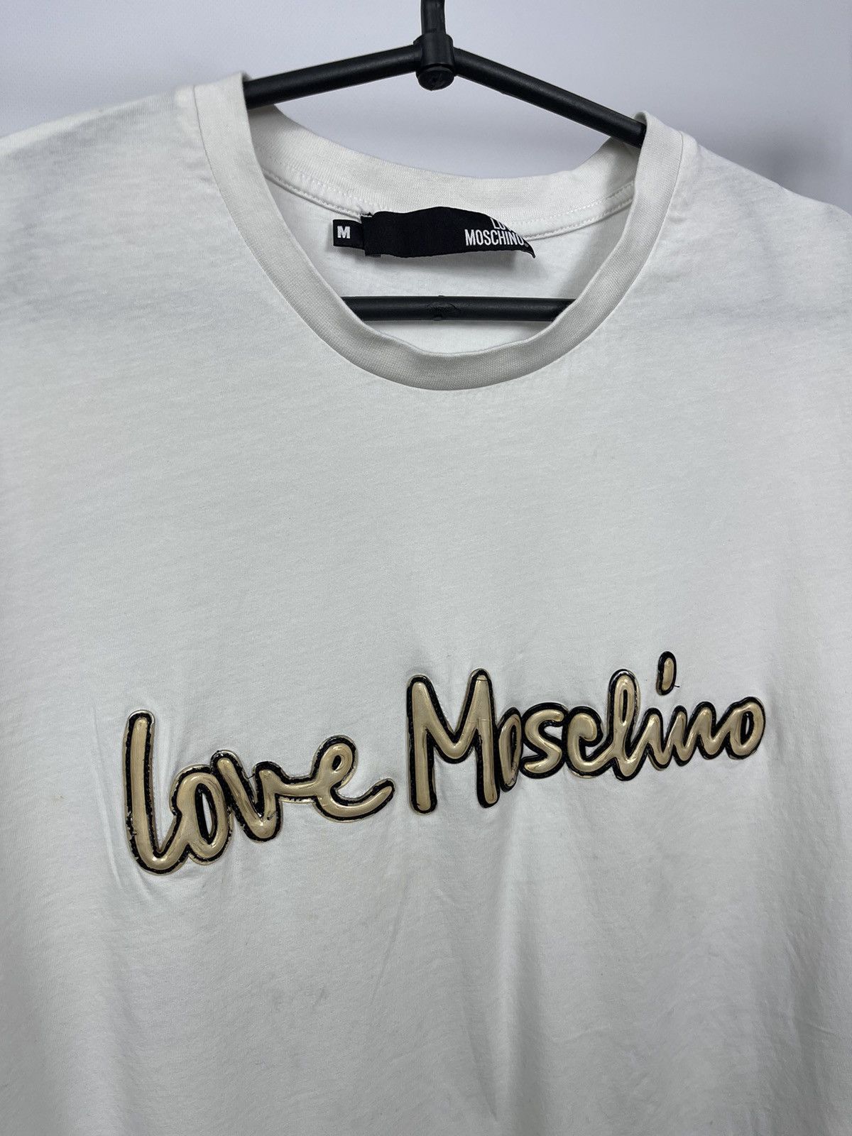 Moschino Love Moschino T-Shirt Size M (USA) Big Logo White Size US M / EU 48-50 / 2 - 3 Thumbnail