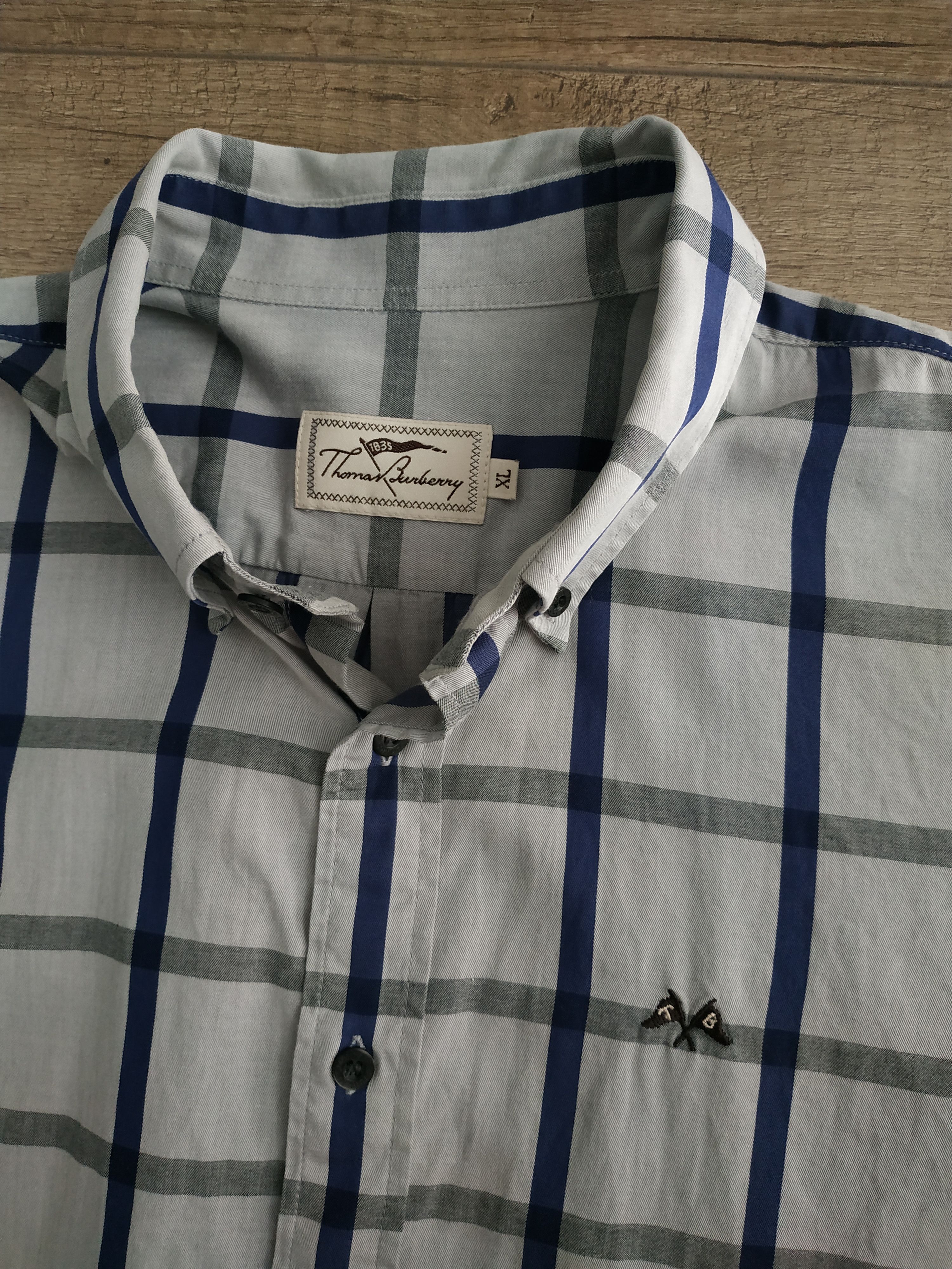 Burberry Burberry Men's Vintage 90's Checkered Button Up Shirt, s. XL Size US XL / EU 56 / 4 - 1 Thumbnail