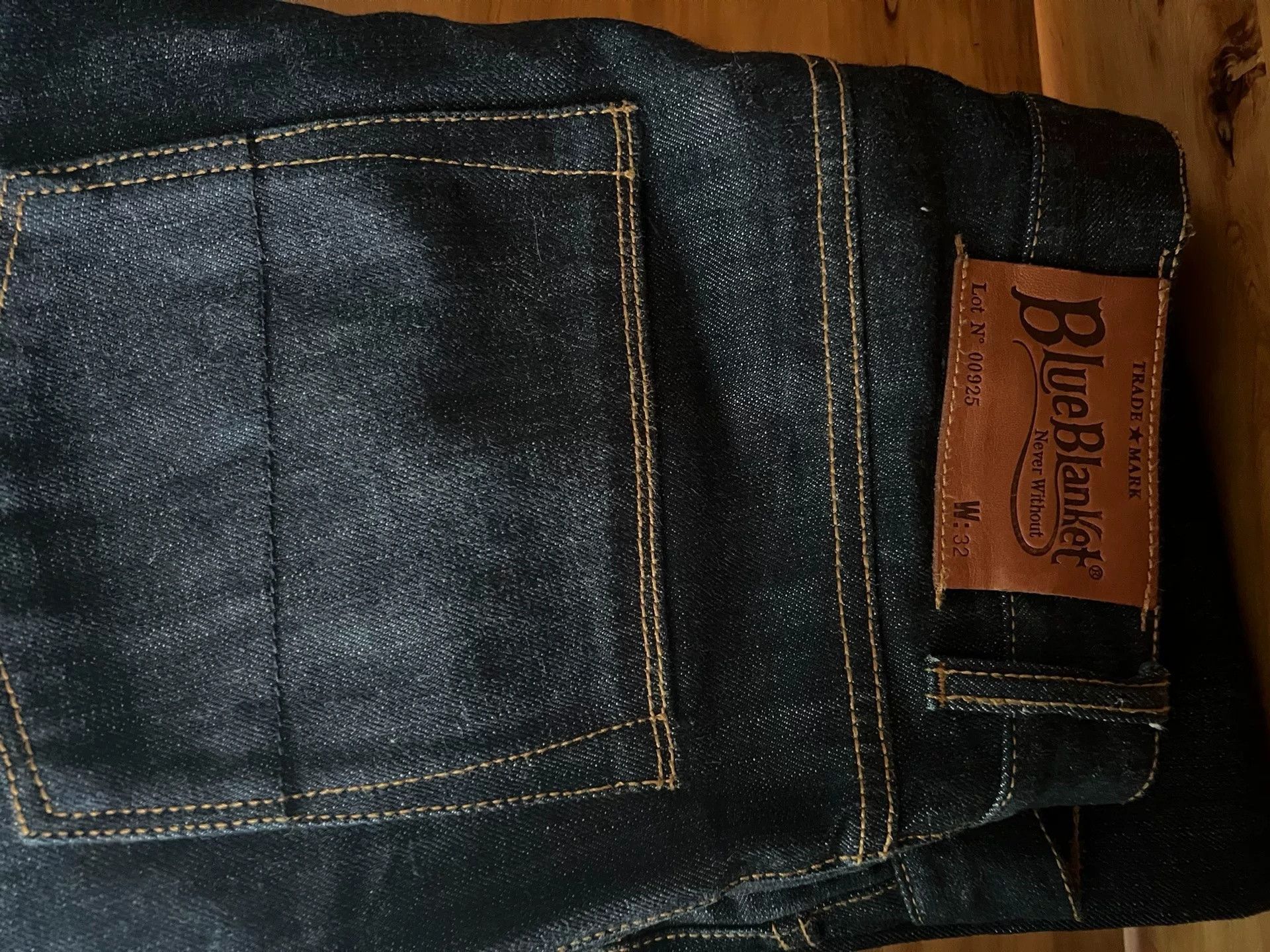 Blue Blanket Blue Blanket Handmade Raw Denim Jeans P01 Size US 32 / EU 48 - 9 Thumbnail