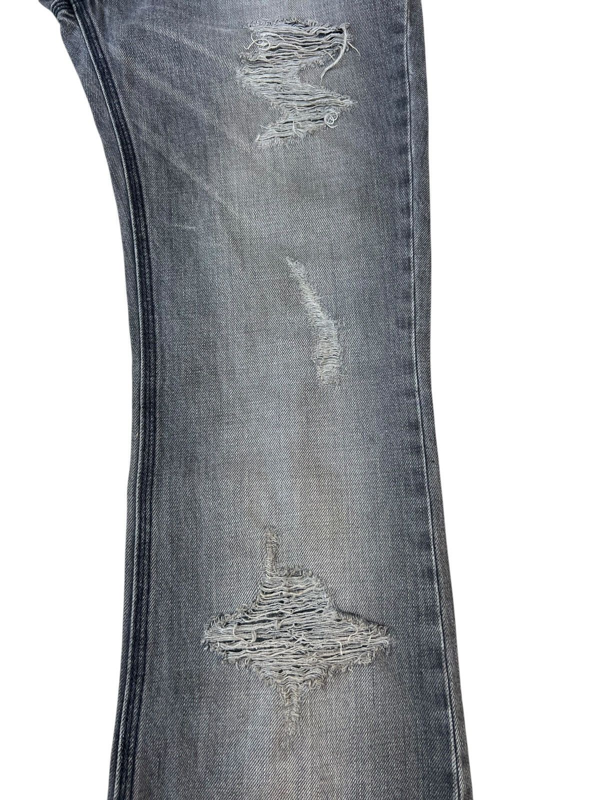 Vintage Of The Neige- Style Japan Rips Distress Denim Bootcut Jeans Size US 31 - 10 Thumbnail