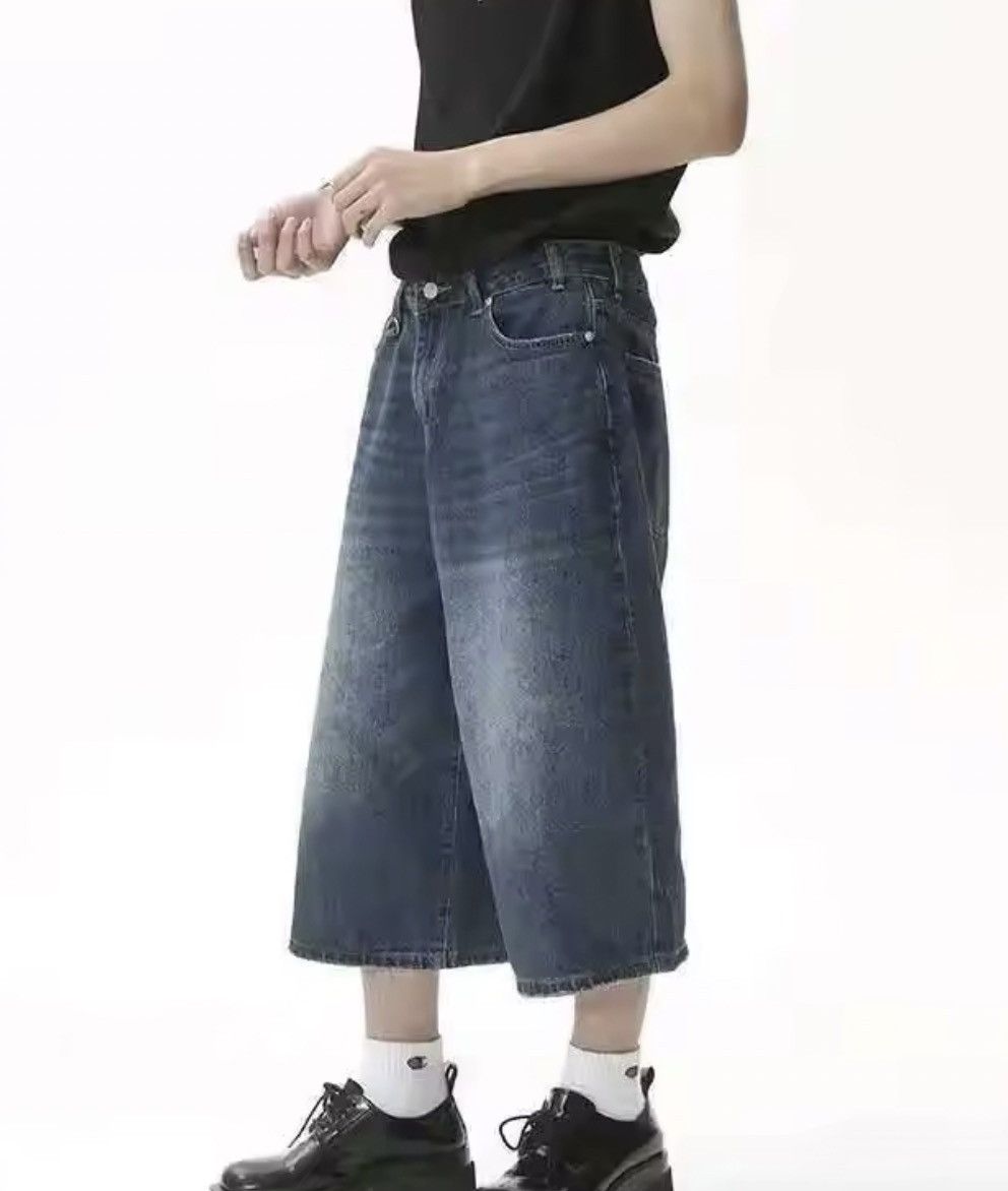 Japanese Brand Wide Leg Baggy Jeans Denim Size US 29 - 1 Thumbnail