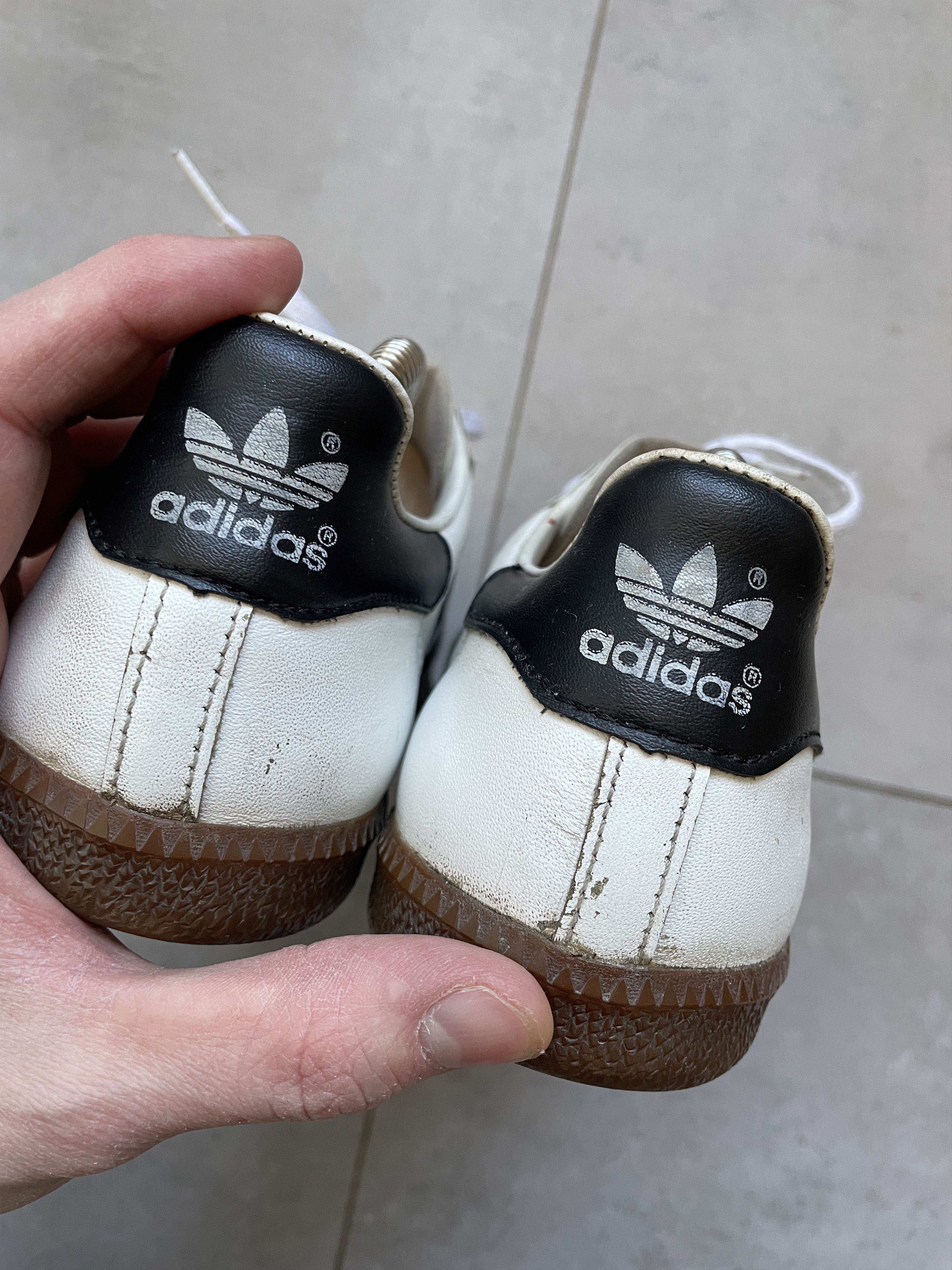 Adidas × Vintage Y2K ADIDAS 80S WHITE BEIGE LEATHER UNIVERSAL SNEAKERS Size US 8.5 / EU 41-42 - 8 Thumbnail