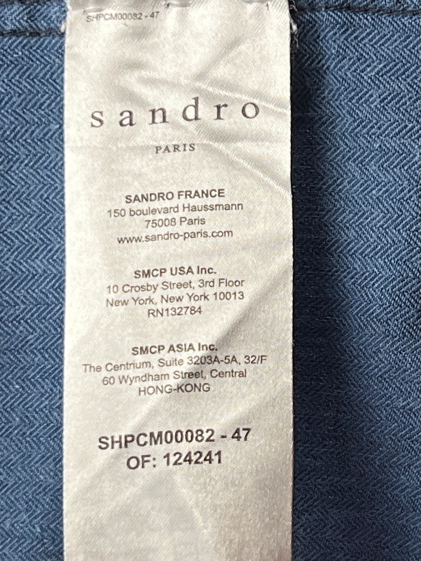 Sandro × Vintage Sandro Vintage Men's Dress Shirt - M Size US M / EU 48-50 / 2 - 6 Thumbnail