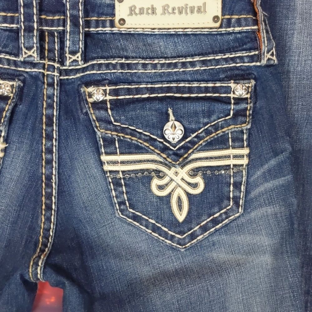 Rock Revival ROCK revival benny boot jeans size 28 Size 28" / US 6 / IT 42 - 5 Thumbnail