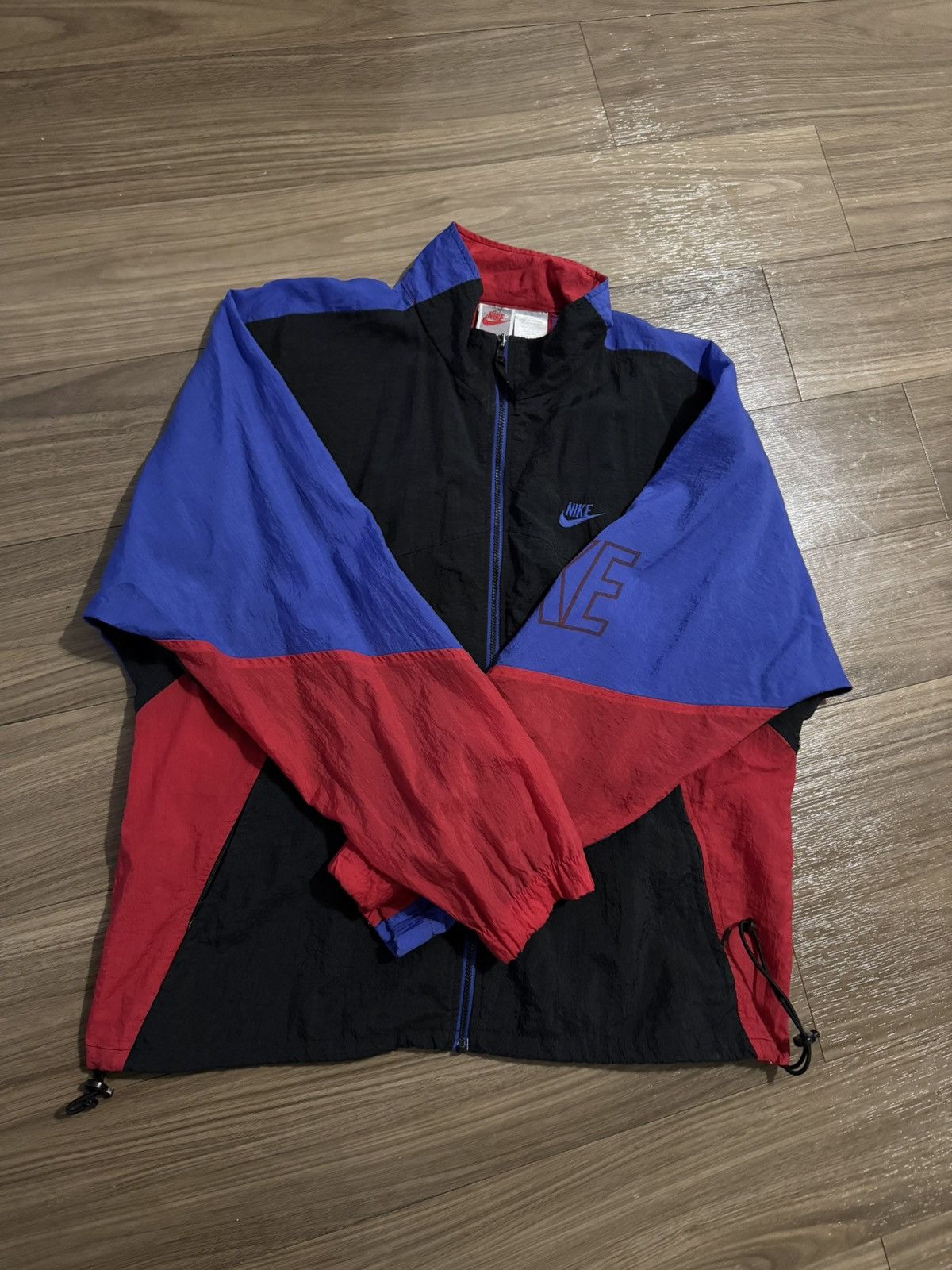 Nike Vintage 90s Nike Windbreaker Jacket - Large Size US L / EU 52-54 / 3 - 1 Thumbnail