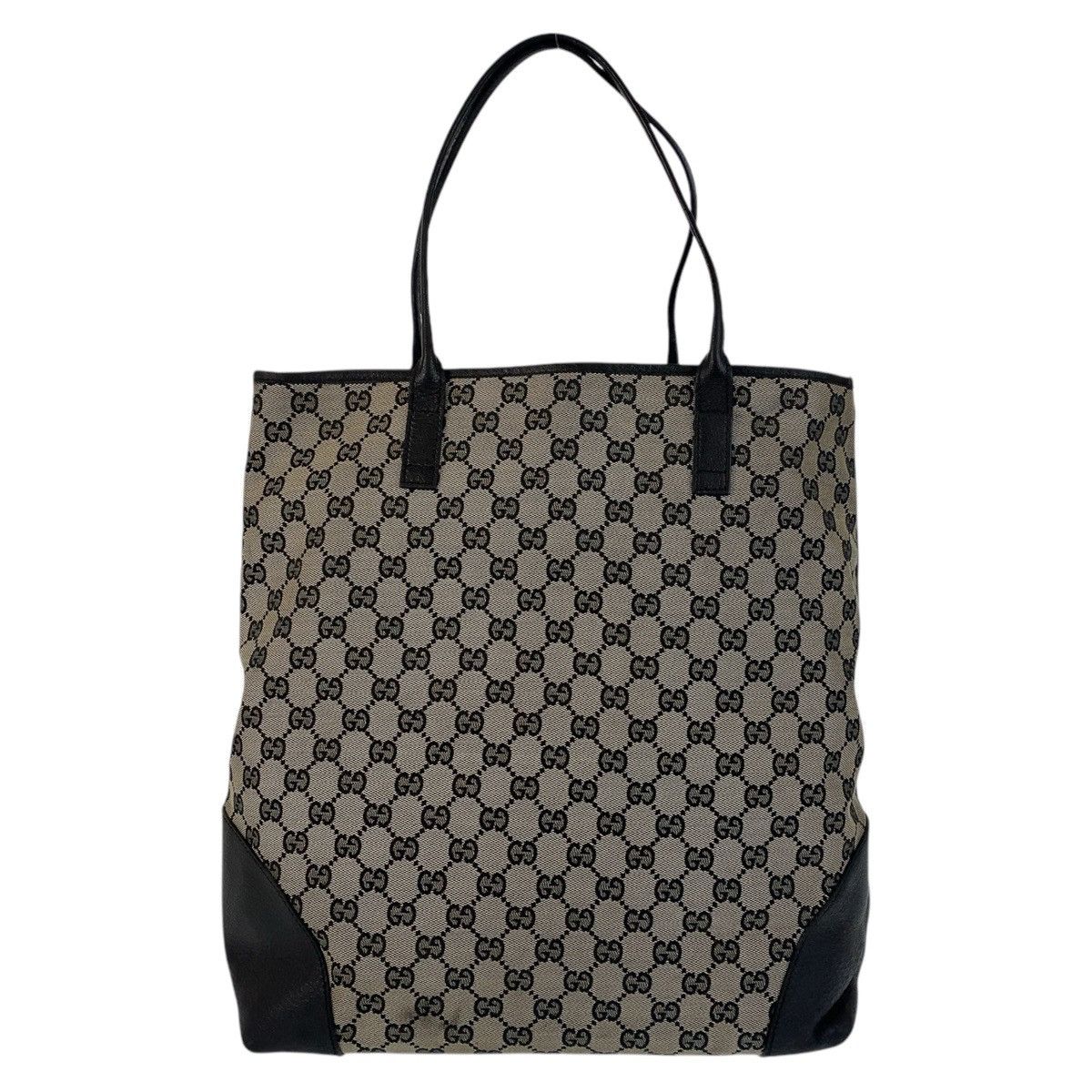 Gucci Gucci GG Canvas/leather 2Way Tote Bag 263345 Canvas Shoulder Bag 263345 in Grey, Women's