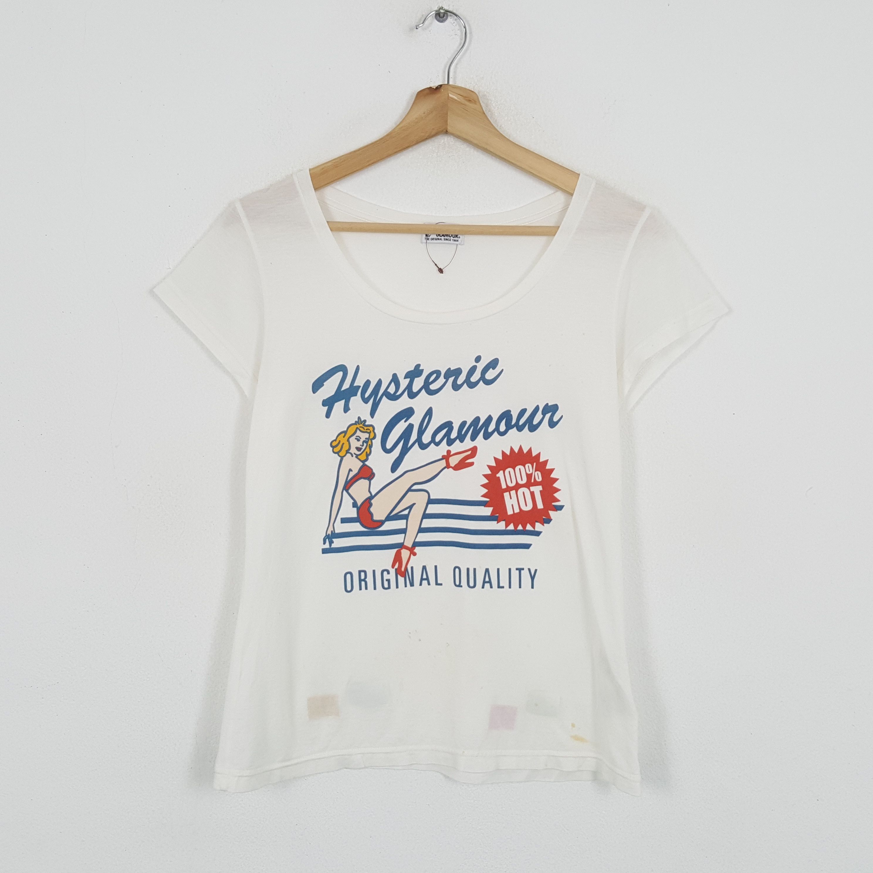 Hysteric Glamour × Japanese Brand × Vintage Vintage HYSTERIC GLAMOUR Japanese Fashion Brand T-Shirts Size XS / US 0-2 / IT 36-38 - 1 Thumbnail