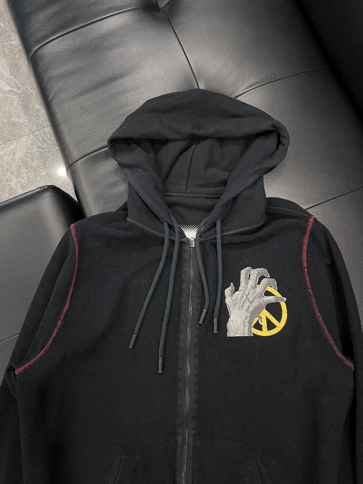 Off-White × Undercover Off-White by Undercover SS19 Reversible Skeleton Hand Zip Ho Size US M / EU 48-50 / 2 - 13 Thumbnail