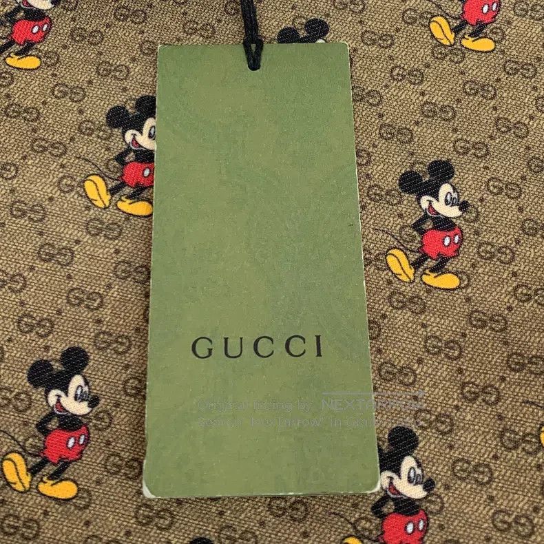 Gucci Gucci Dark brown Mickey Mouse logo old flower full print s Size XS / US 0-2 / IT 36-38 - 8 Thumbnail