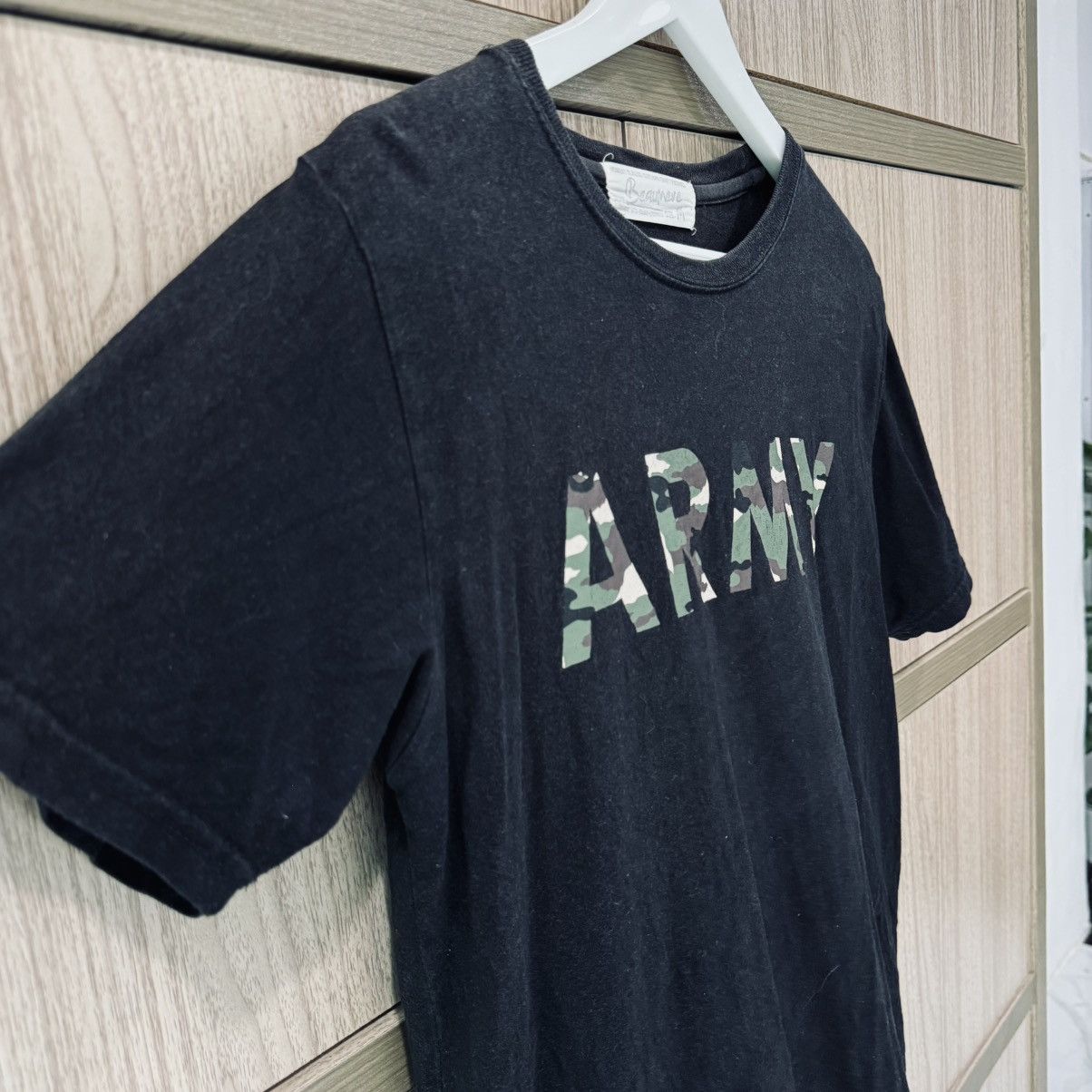 Japanese Brand Beaumere - Big Army Camo Print Tee Size US S / EU 44-46 / 1 - 3 Thumbnail