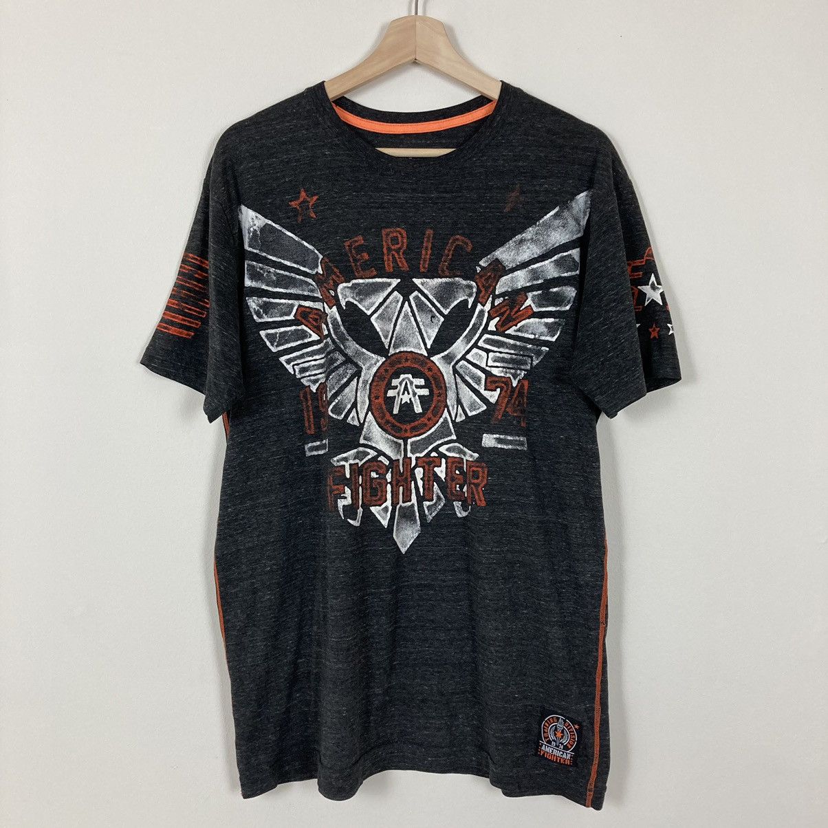 Affliction Crazy Vintage Y2K Affliction American Fighter Cyber T Shirt Size US L / EU 52-54 / 3 - 1 Thumbnail