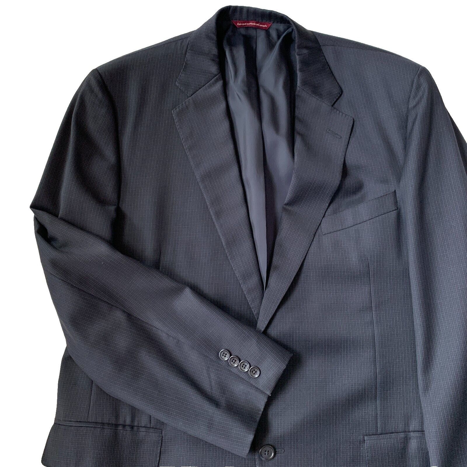 Samuelsohn Samuelsohn Blazer Men's Size 44L TALL Navy Wool Union Made S Size 44L - 1 Thumbnail