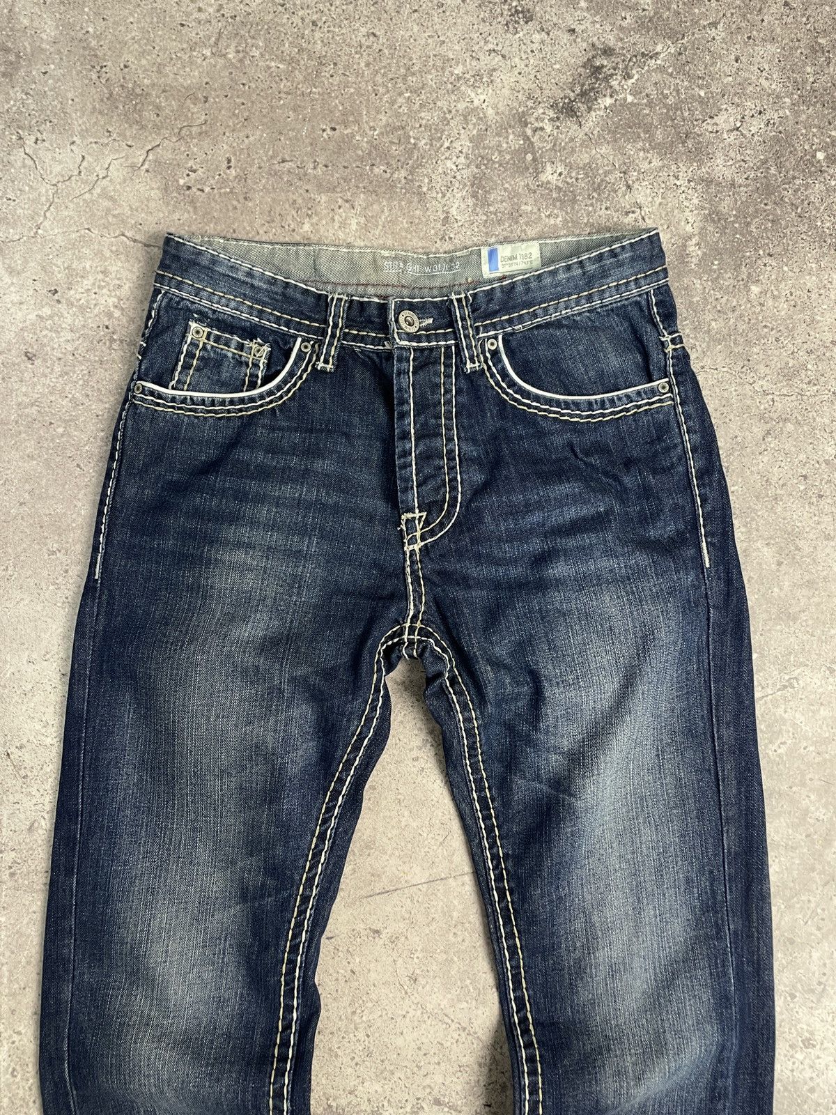 True Religion Vintage Y2K Like True Religion Distressed Jeans Ripped Blue Size US 31 - 5 Thumbnail