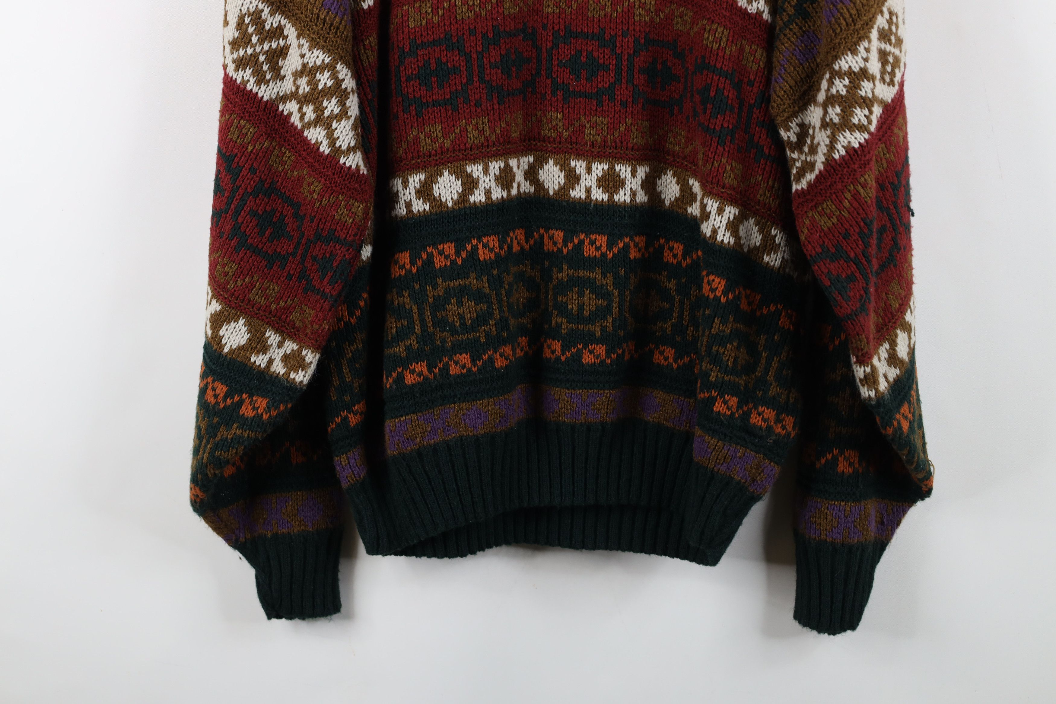 Vintage Vintage 90s Streetwear Fair Isle Knit Crewneck Sweater USA Size US S / EU 44-46 / 1 - 10 Thumbnail
