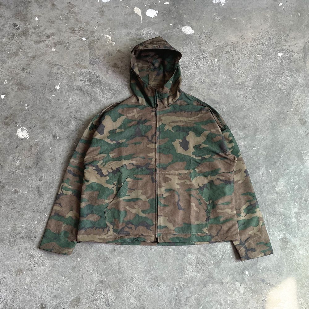 Japanese Brand Old camouflage Military Zipper Hooded Size US L / EU 52-54 / 3 - 4 Thumbnail