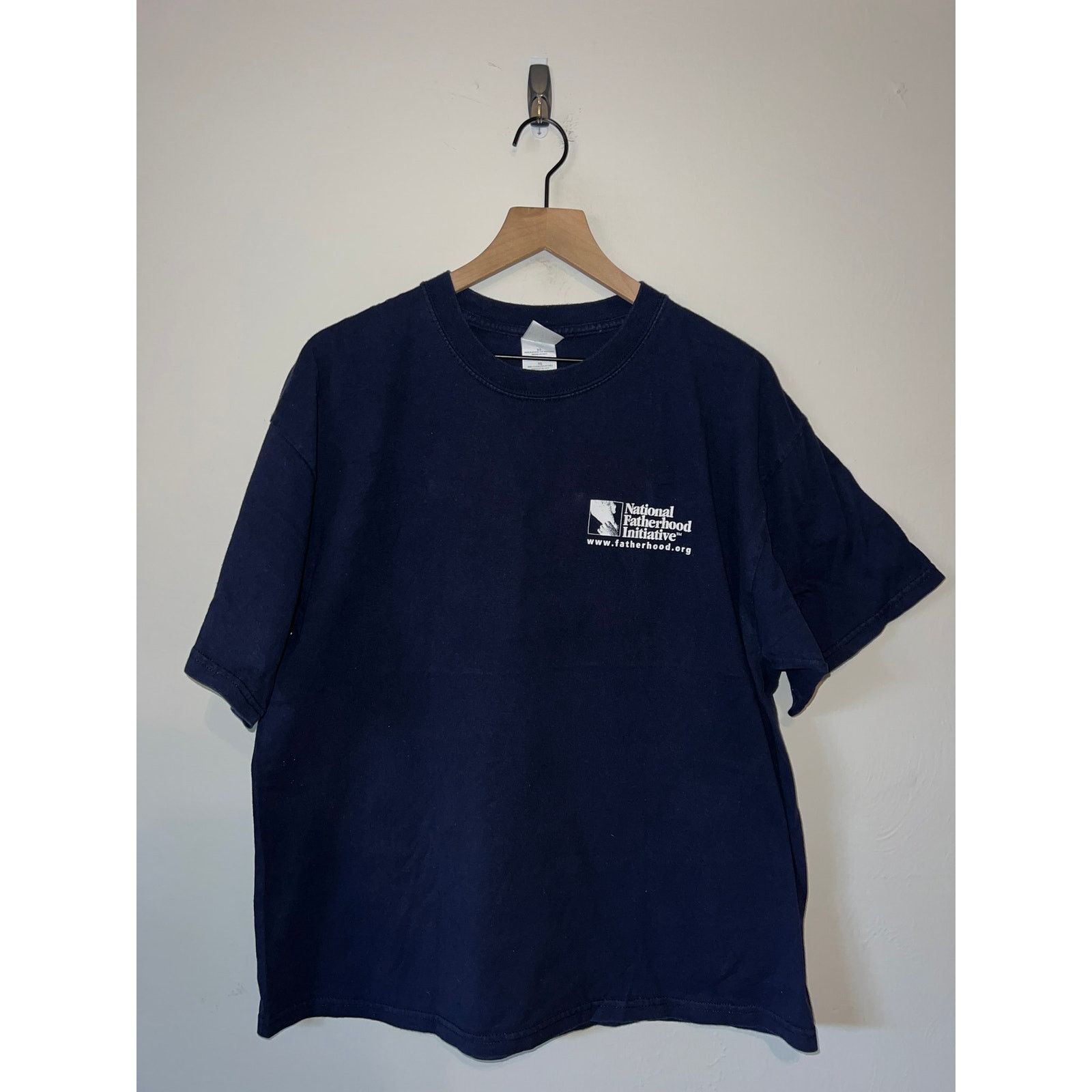 Gildan Vintage Fatherhood Shirt National Initiative Tee VTG 90s XL Size US XL / EU 56 / 4 - 1 Thumbnail
