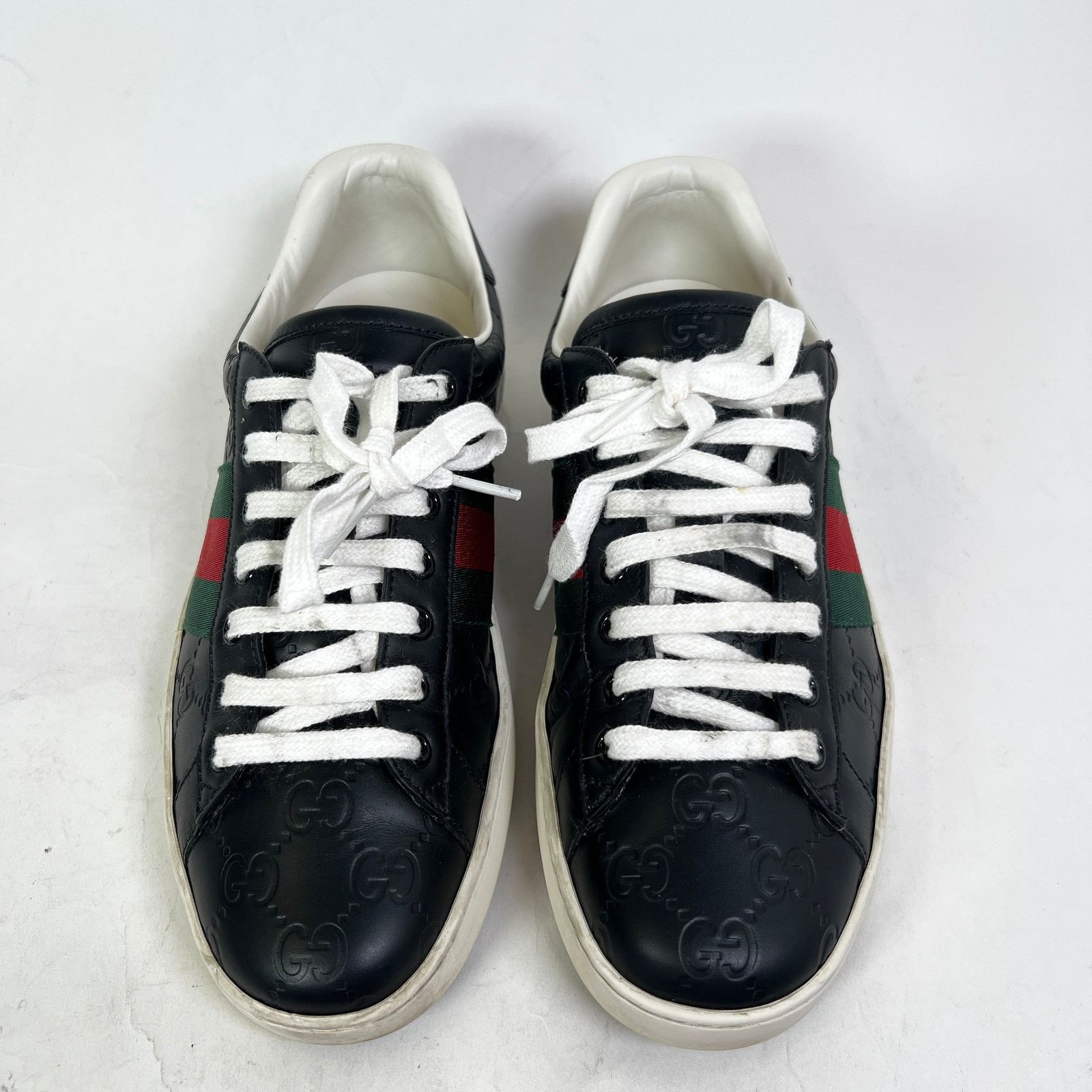 Gucci Gucci Embossed GG Web Ace Low-Top Sneaker Size US 7.5 / EU 40-41 - 2 Thumbnail