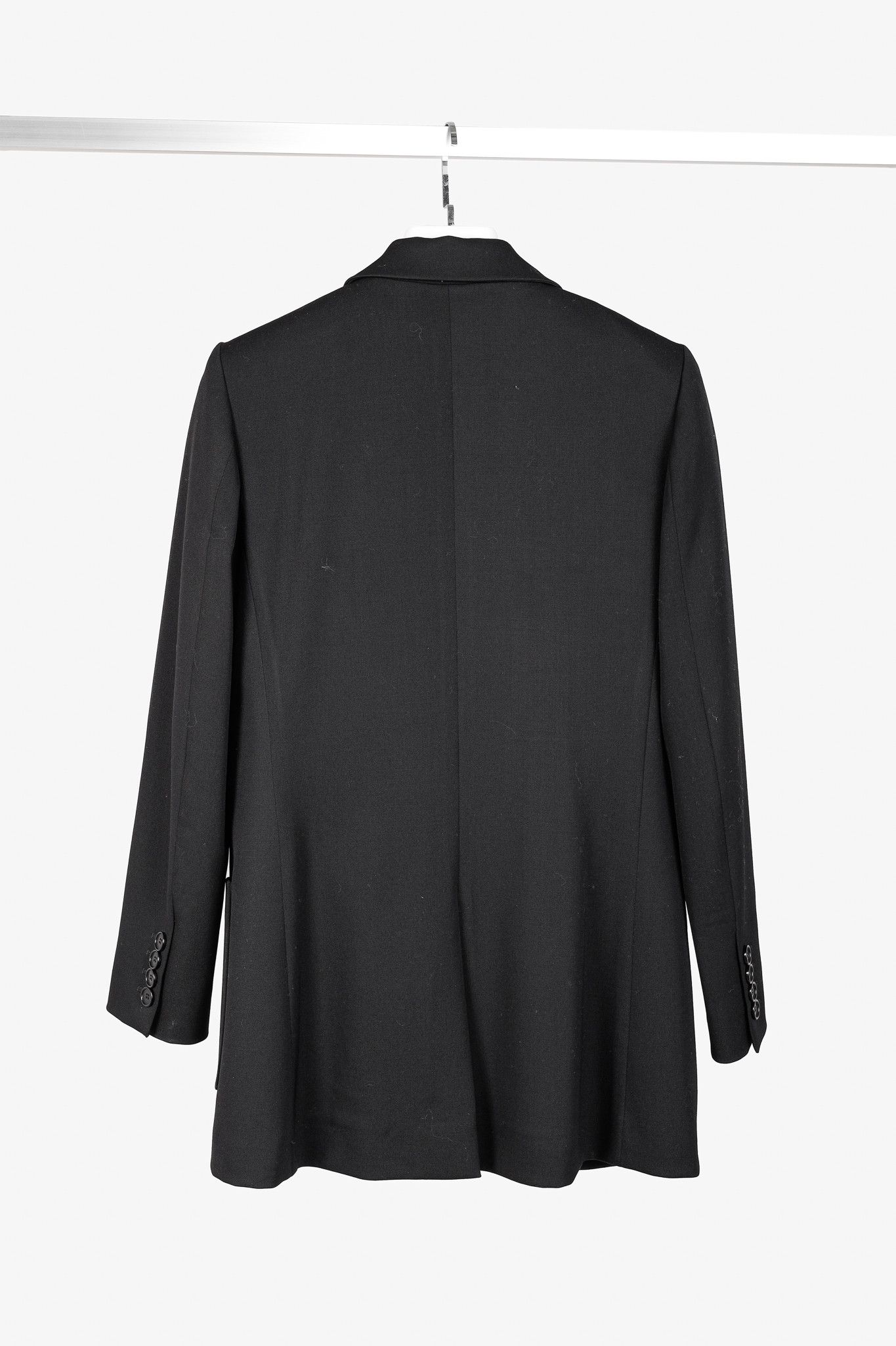 Oscar De La Renta Oscar de la Renta SS18 Runway Black Wool-Blend Blazer Size M / US 6-8 / IT 42-44 - 2 Thumbnail