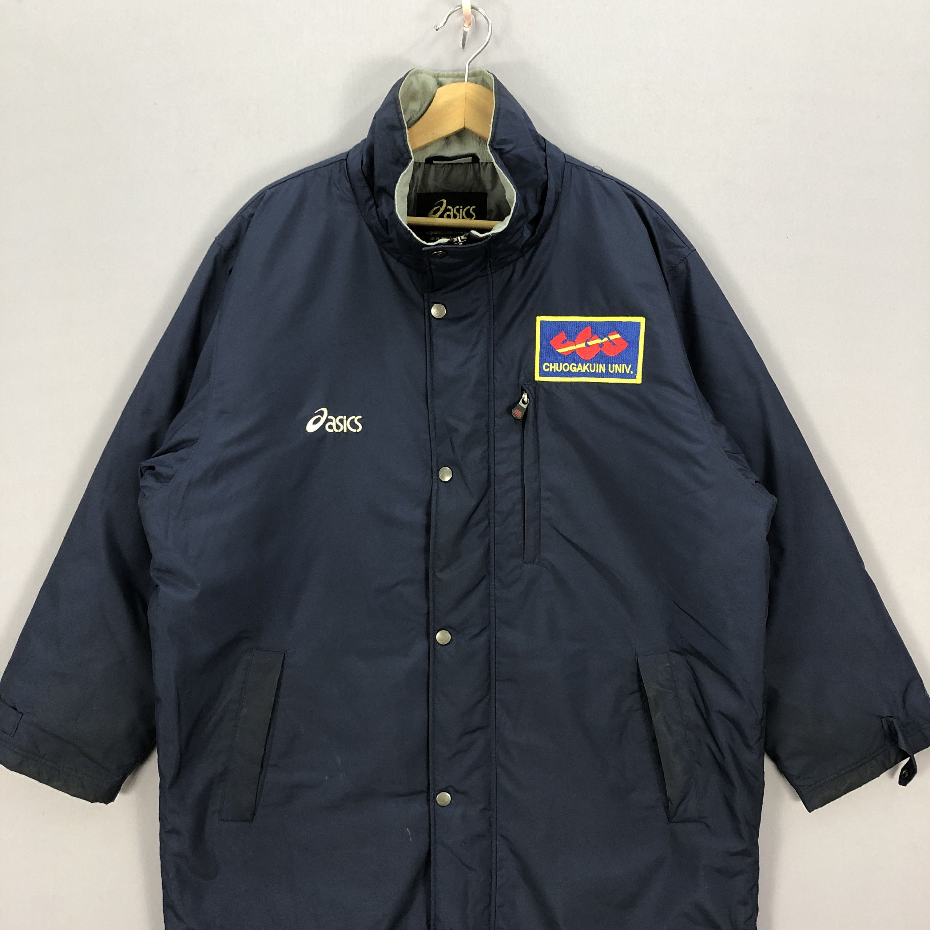 Asics × Japanese Brand × Vintage Vintage Chuogakuin Univ Asics Coach Windbreaker Jacket Size US L / EU 52-54 / 3 - 3 Thumbnail