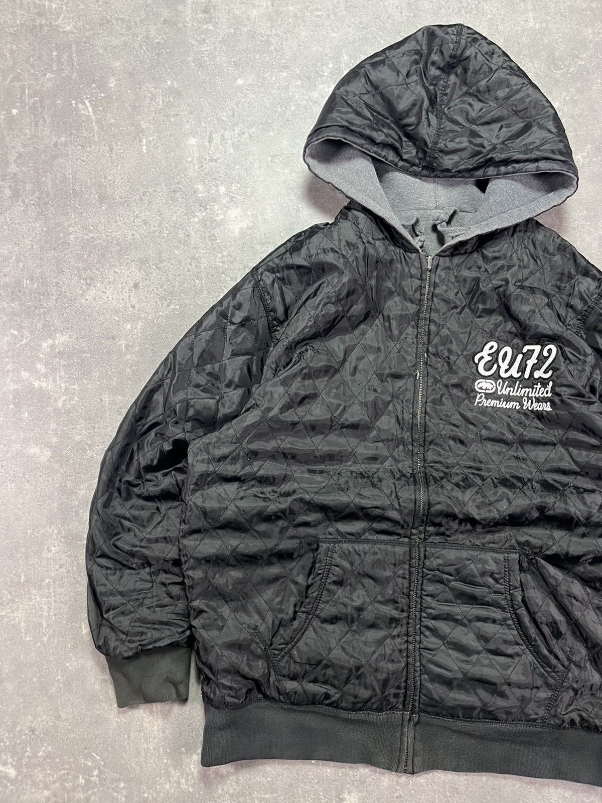 Ecko Unltd. Ecko Unltd Spellout Big Logo Reversible Zip Hoodie Jacket XL Size US XL / EU 56 / 4 - 15 Thumbnail
