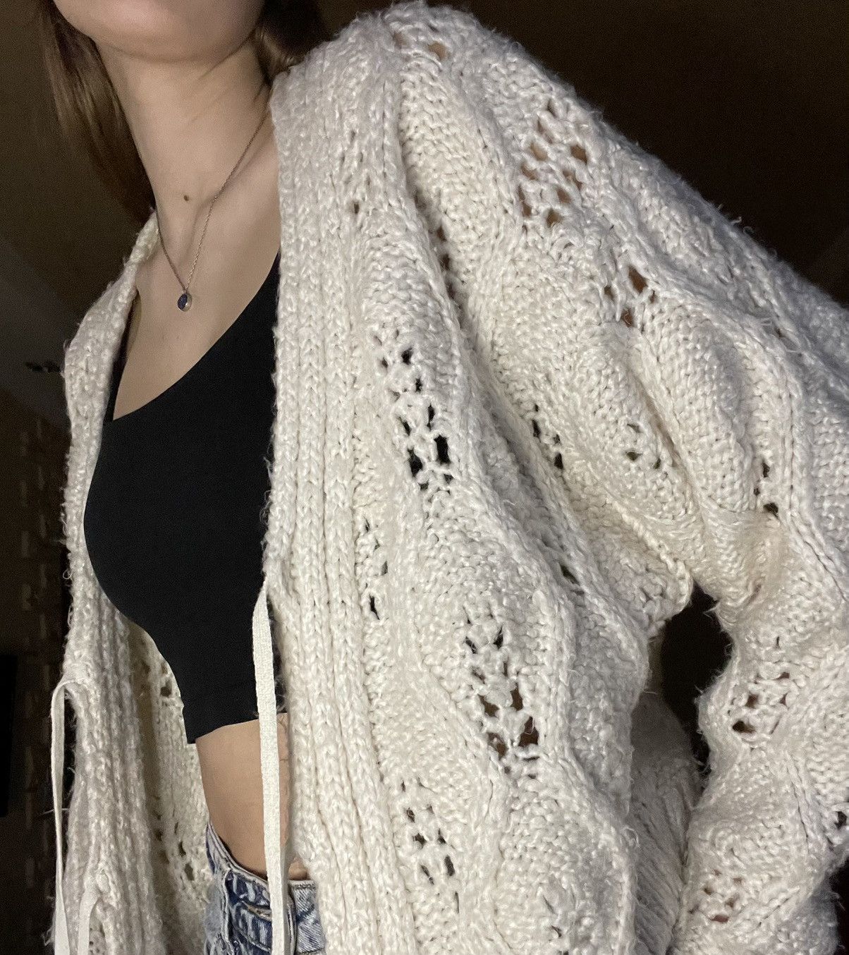 Vintage knitted sweater Size ONE SIZE - 6 Thumbnail