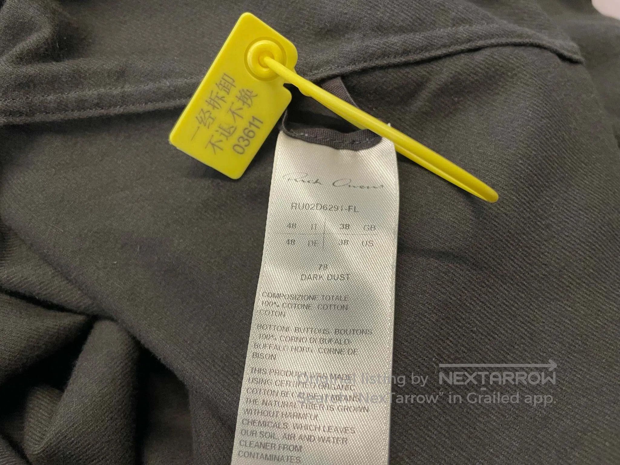 Rick Owens RICK OWENS Long Sleeve Cotton Shirt Size US M / EU 48-50 / 2 - 5 Thumbnail