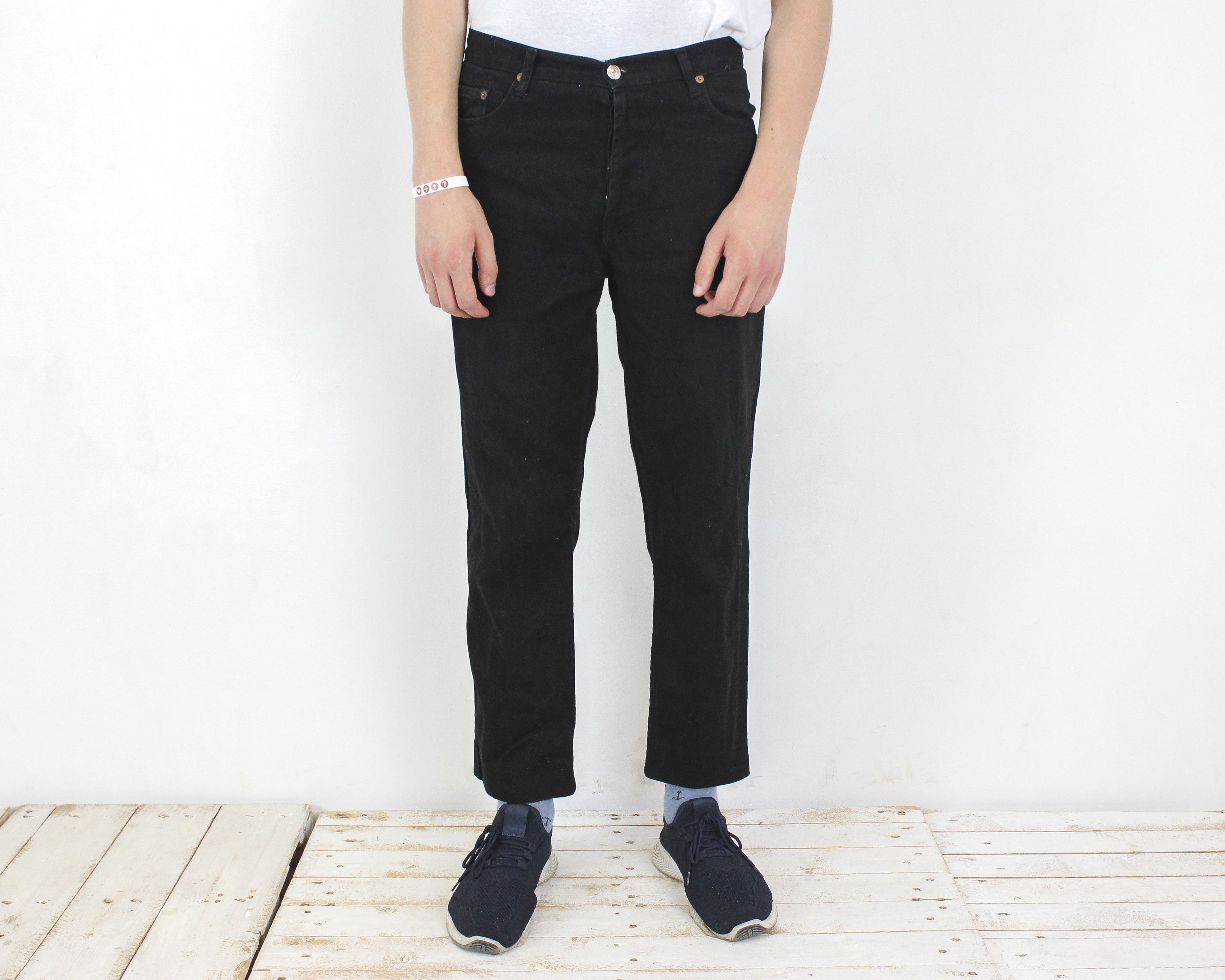 Levi's 501 Men W33 L30 Straight Made in USA Jeans Denim Pants Black Size US 34 / EU 50 - 2 Thumbnail