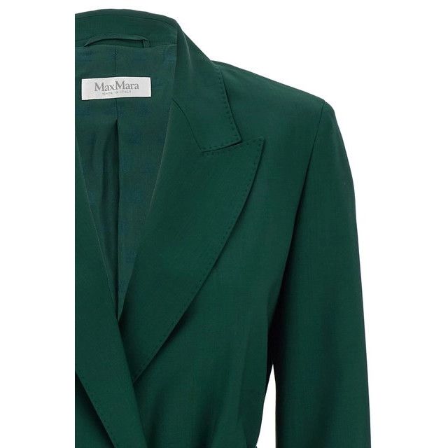 Max Mara MAX MARA Talento Green Wool Blazer Jacket New & Authentic (W Size XS / US 0-2 / IT 36-38 - 3 Thumbnail