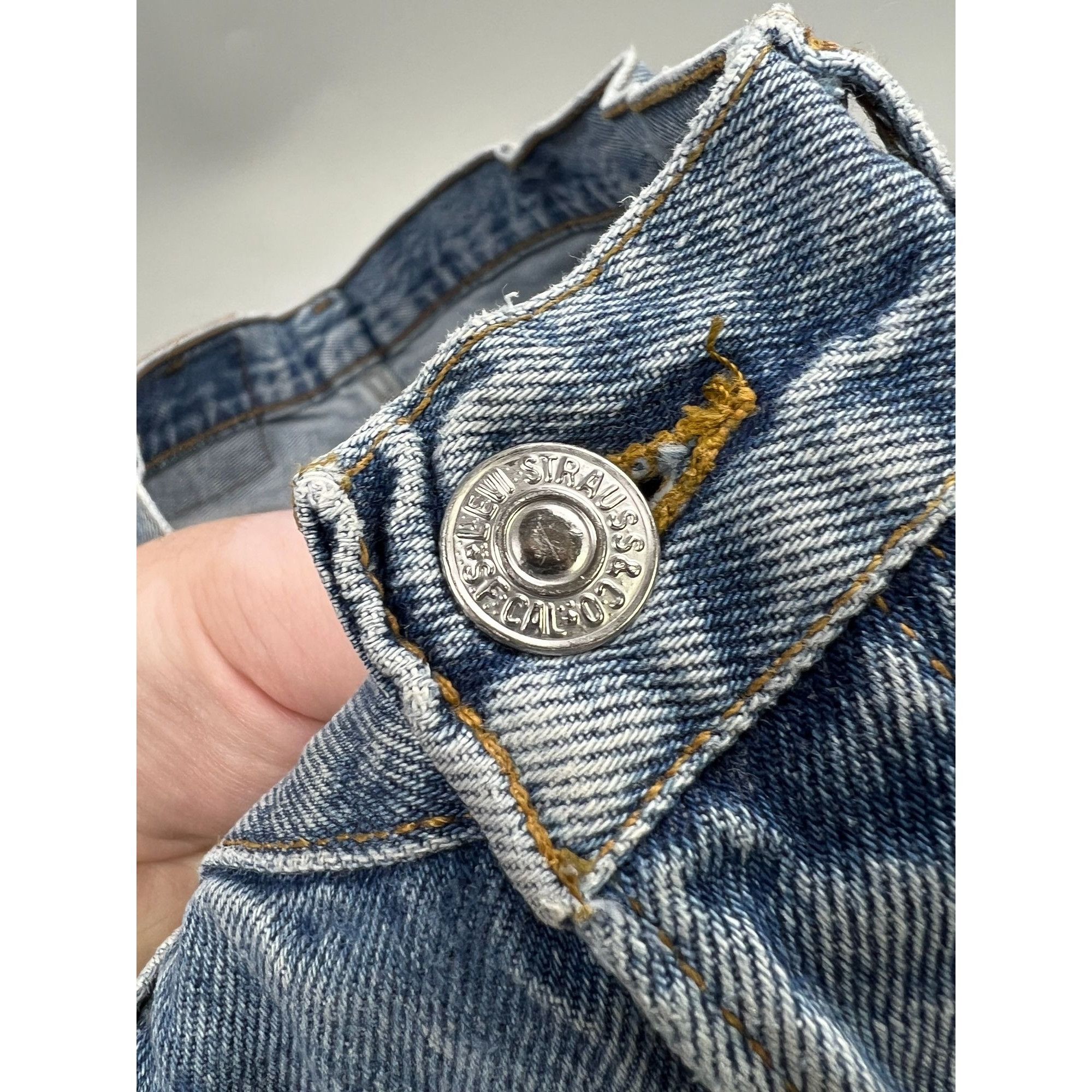 Levi's Levi’s 501 Made in USA Distressed Denim Jeans Pants (Y0909) Size US 34 / EU 50 - 5 Thumbnail