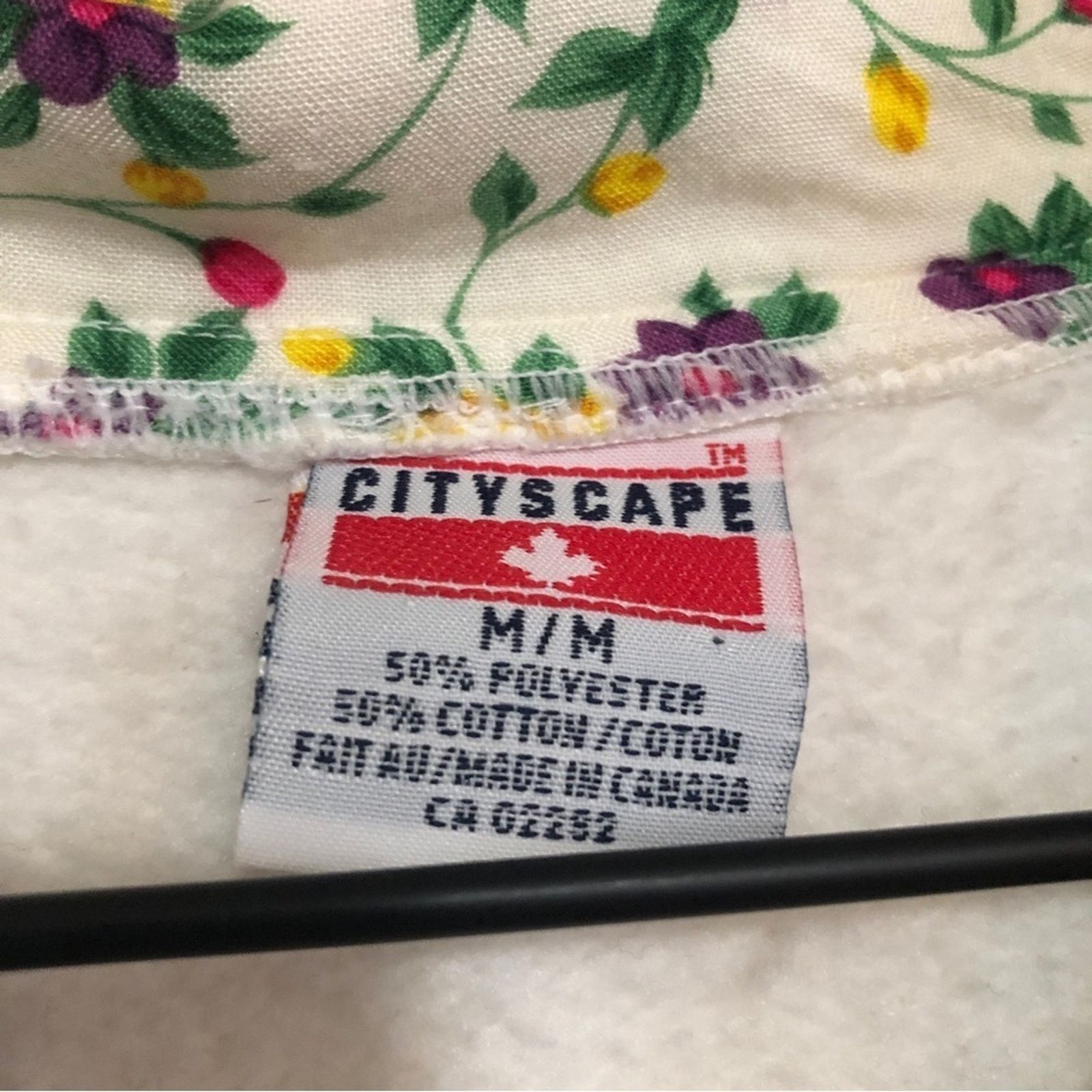 Other Vintage 90's Cityscape Floral Pullover Sweatshirt Sweater Size M / US 6-8 / IT 42-44 - 7 Thumbnail