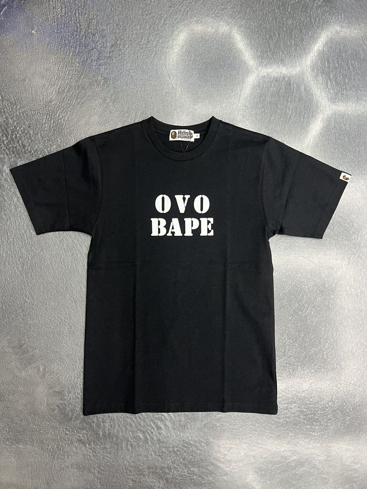 Bape × October's Very Own Bape x OVO Stencil Logo T-Shirt Size US S / EU 44-46 / 1 - 1 Thumbnail