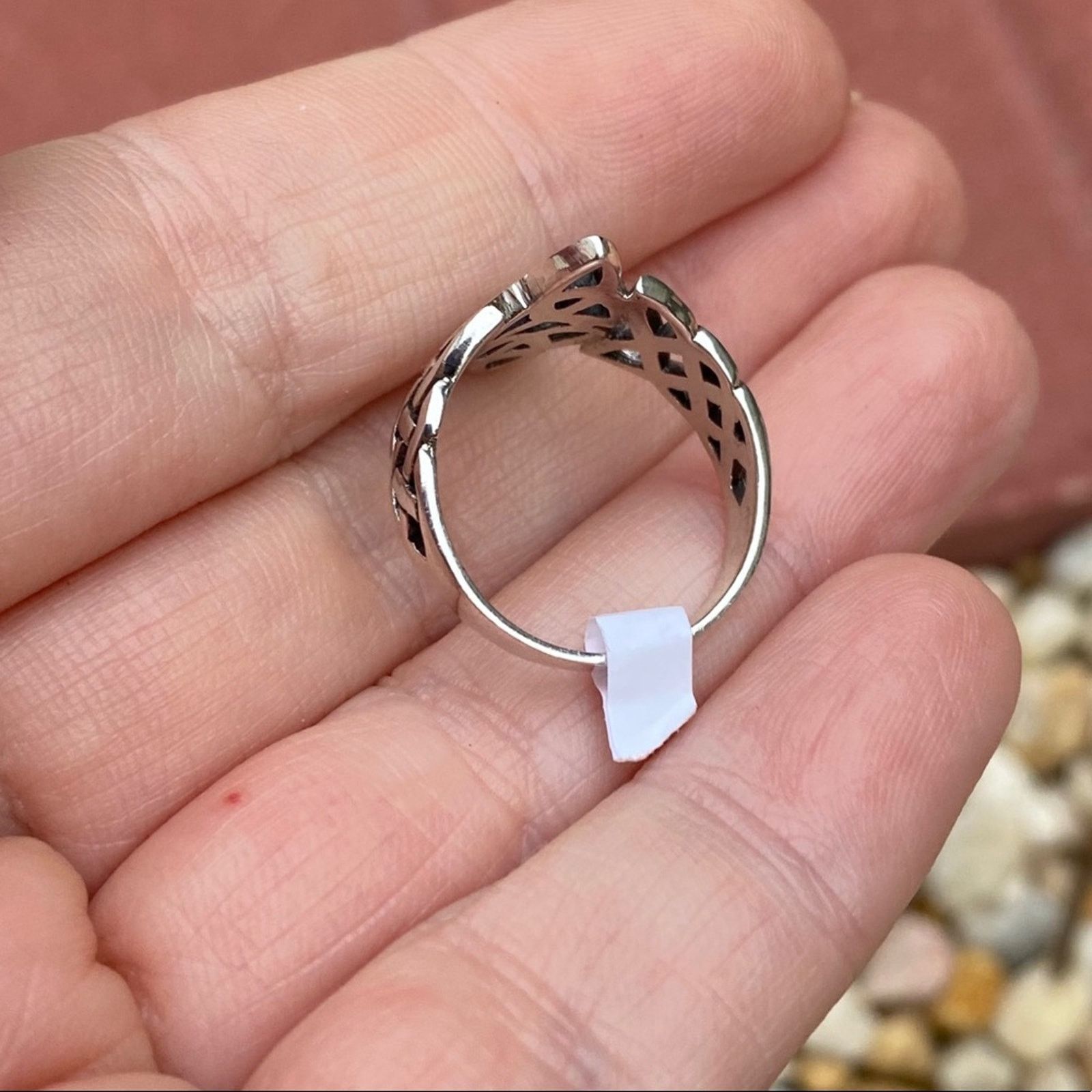 The Unbranded Brand Sterling Silver Celtic Triquetras Ring Size ONE SIZE - 4 Thumbnail