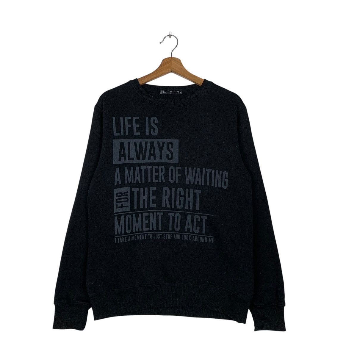 Japanese Brand Japanese Brand Poem Crewneck Sweatshirt Size US M / EU 48-50 / 2 - 1 Thumbnail