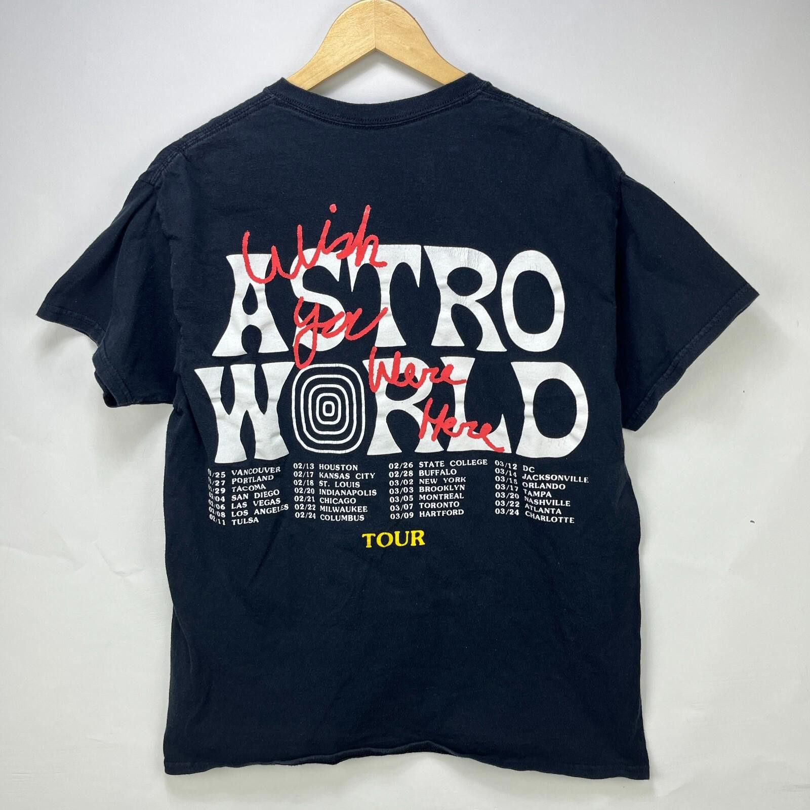 Other Travis Scott Astro World Wish You Were Here T Shirt Large Size US L / EU 52-54 / 3 - 1 Thumbnail