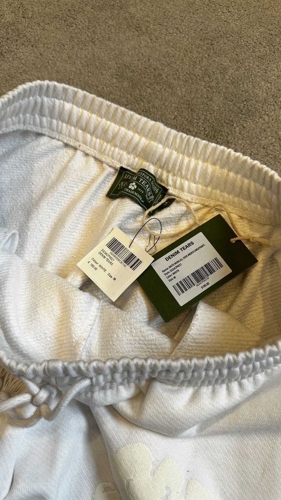 DENIM TEARS Denim Tears Sweatpants White Size US 32 / EU 48 - 4 Thumbnail