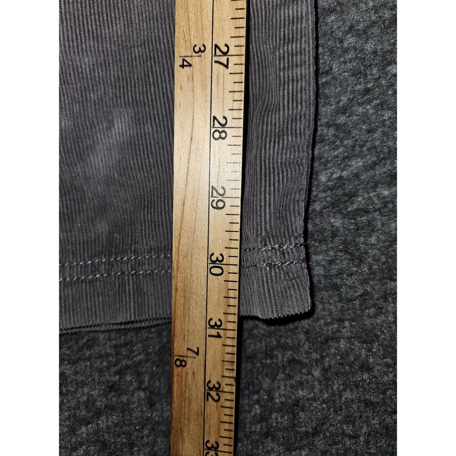 Vintage Columbia Pants Womens 12 Gray Corduroy Straight Leg Pockets AL8334 Size 34" / US 12 / IT 48 - 5 Thumbnail