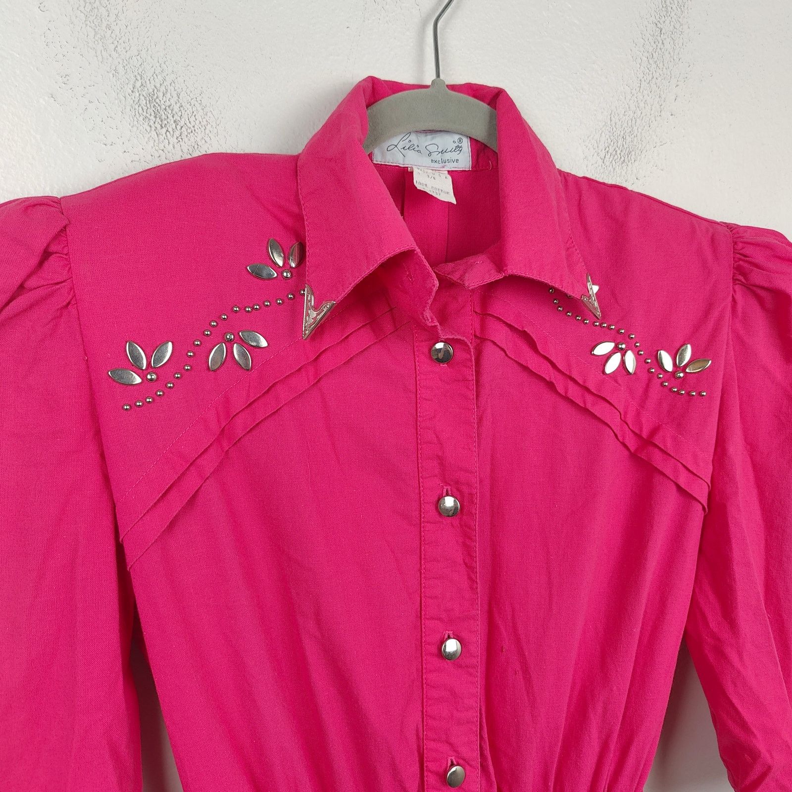 Other Vintage 80s Lilia Smitty Western Dress Womens 3 4 Pink Size S / US 4 / IT 40 - 2 Thumbnail