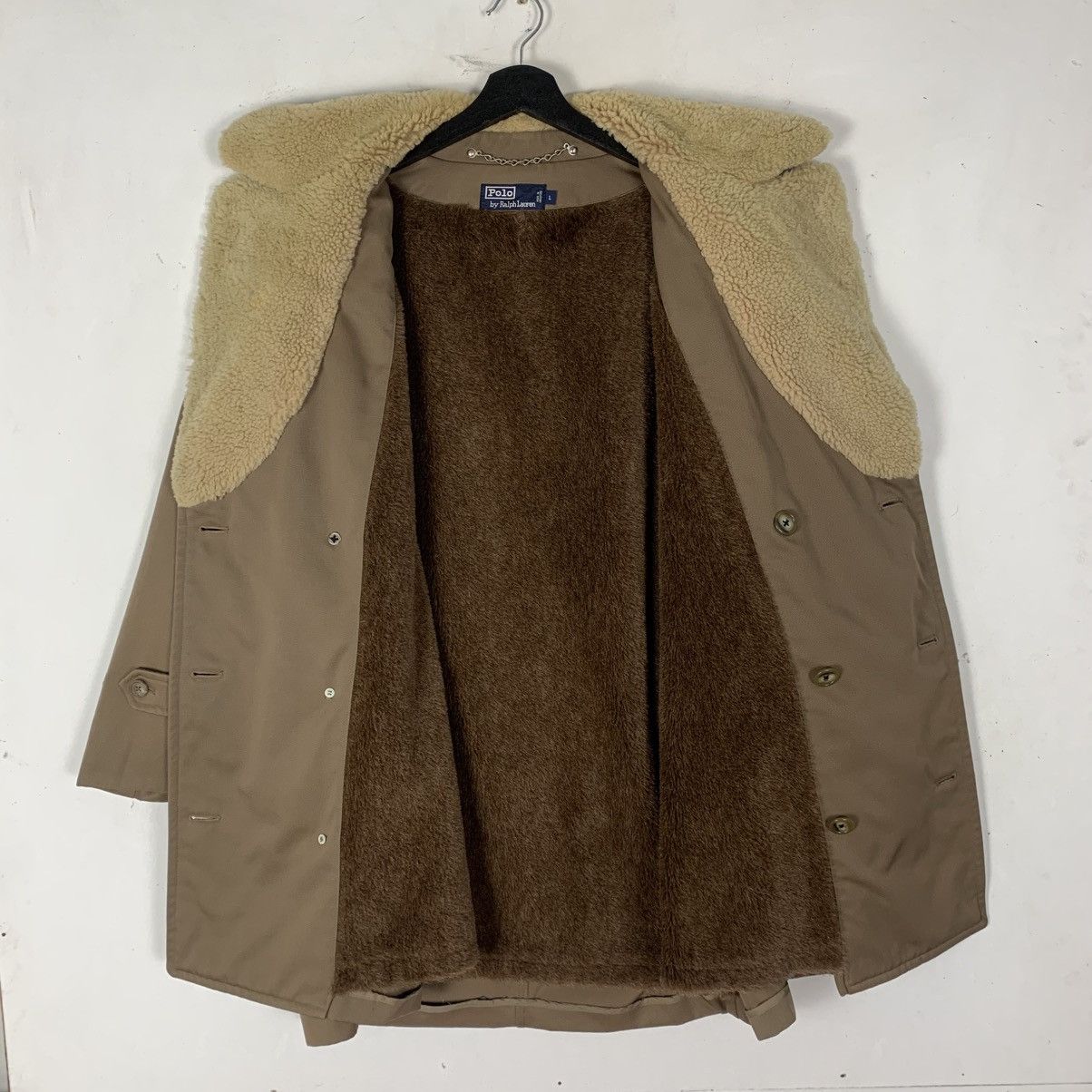 Polo Ralph Lauren Vintage Polo Ralph Lauren Luxury Outwear Sherpa Long Jacket Size US L / EU 52-54 / 3 - 6 Thumbnail
