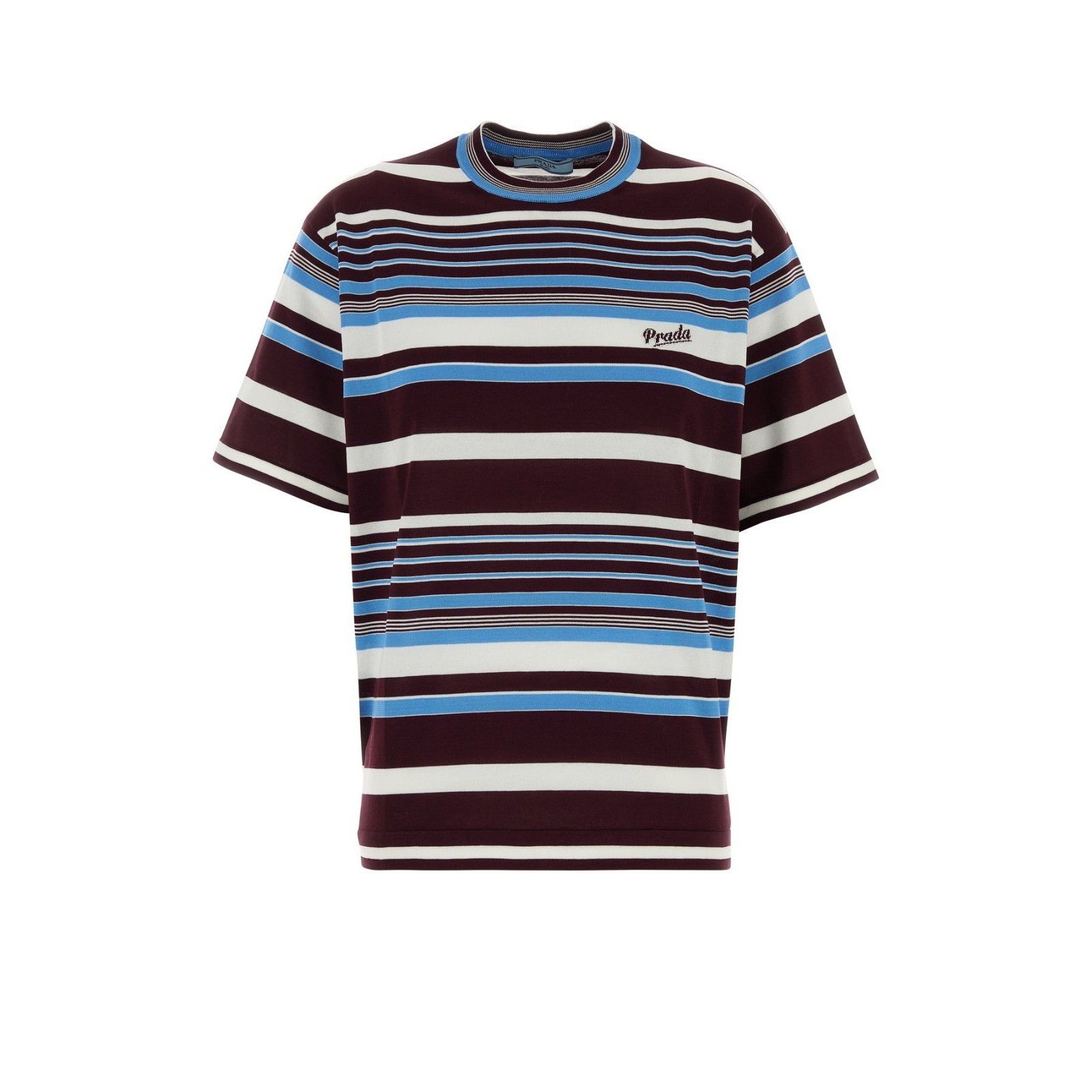 PRADA Embroidered Cotton T-shirt New & Authentic (Women's si