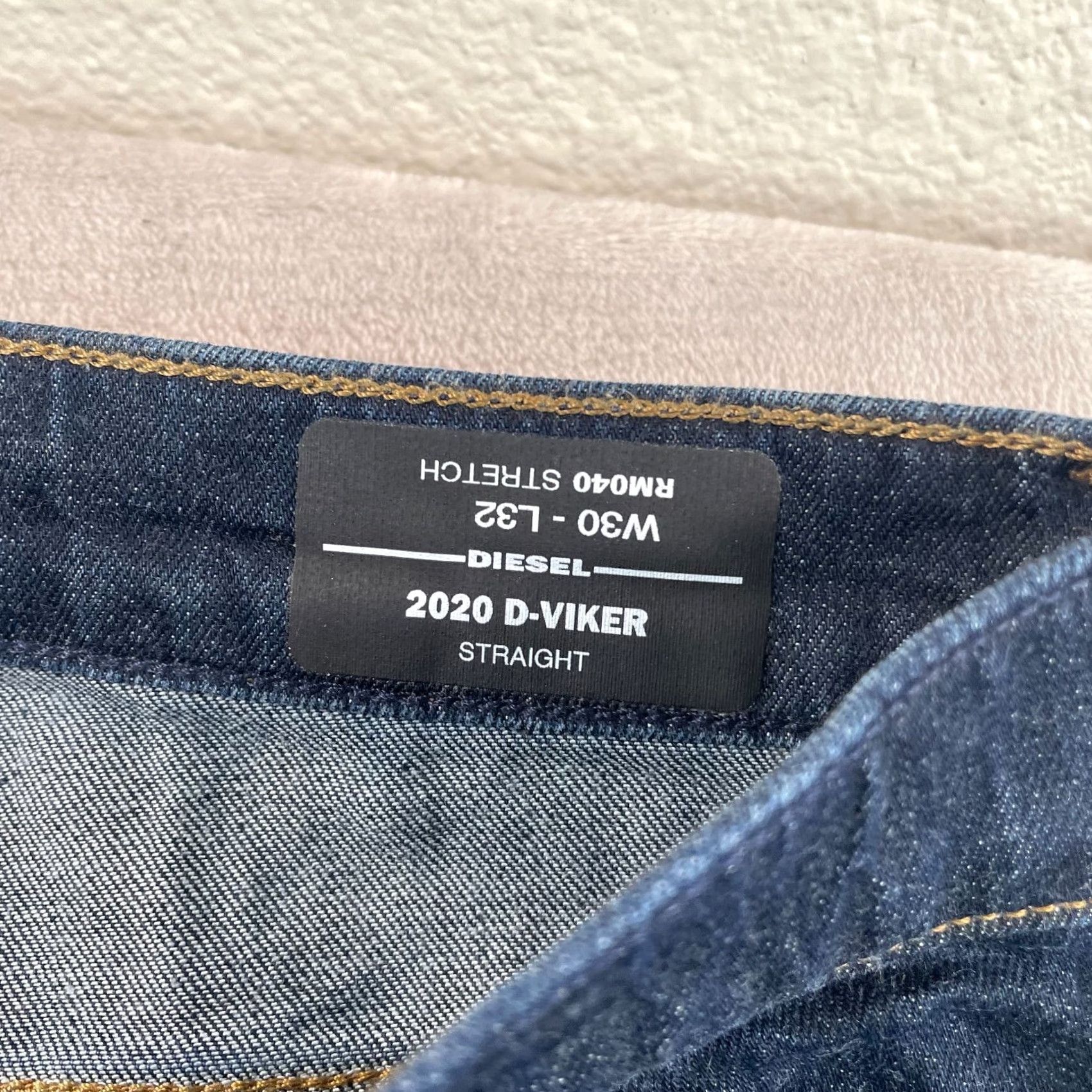 Diesel Diesel Jeans 30x31 D-VIKER Blue Stretch Straight Button Fly NWT Men RM040 Regular 5-Pocket Denim Blue Size US 30 / EU 46 - 2 Thumbnail