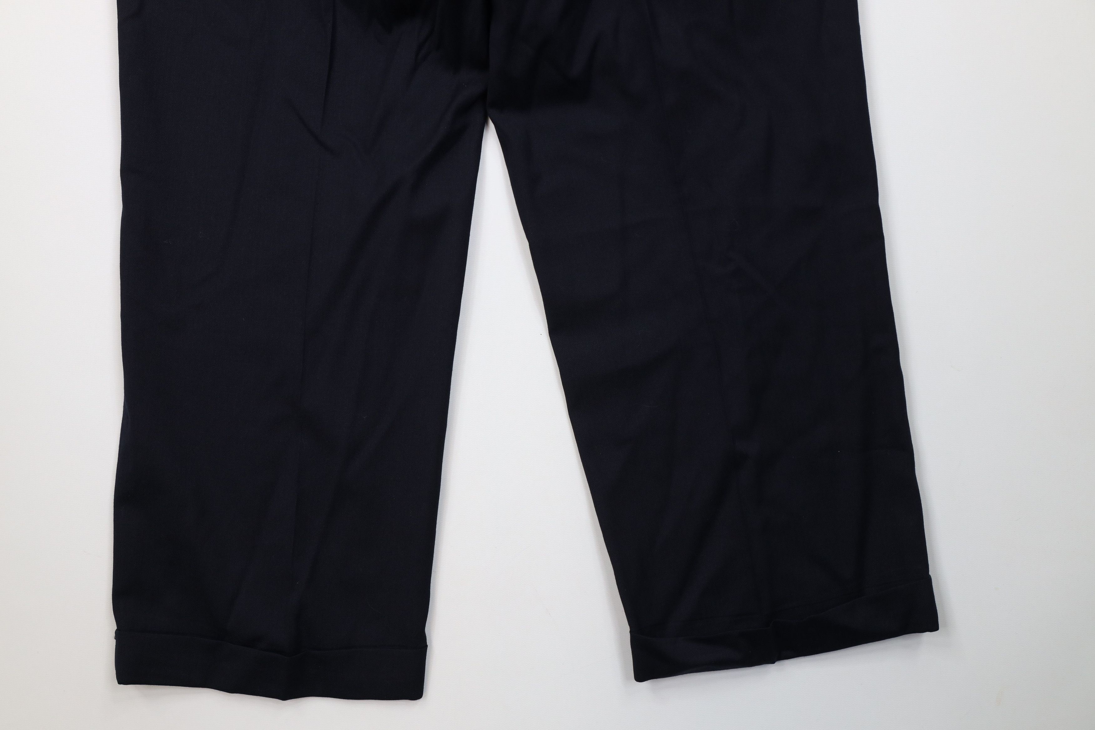 Vintage Vintage 90s Streetwear Wool Herringbone Wide Leg Chino Pants Size US 32 / EU 48 - 11 Thumbnail