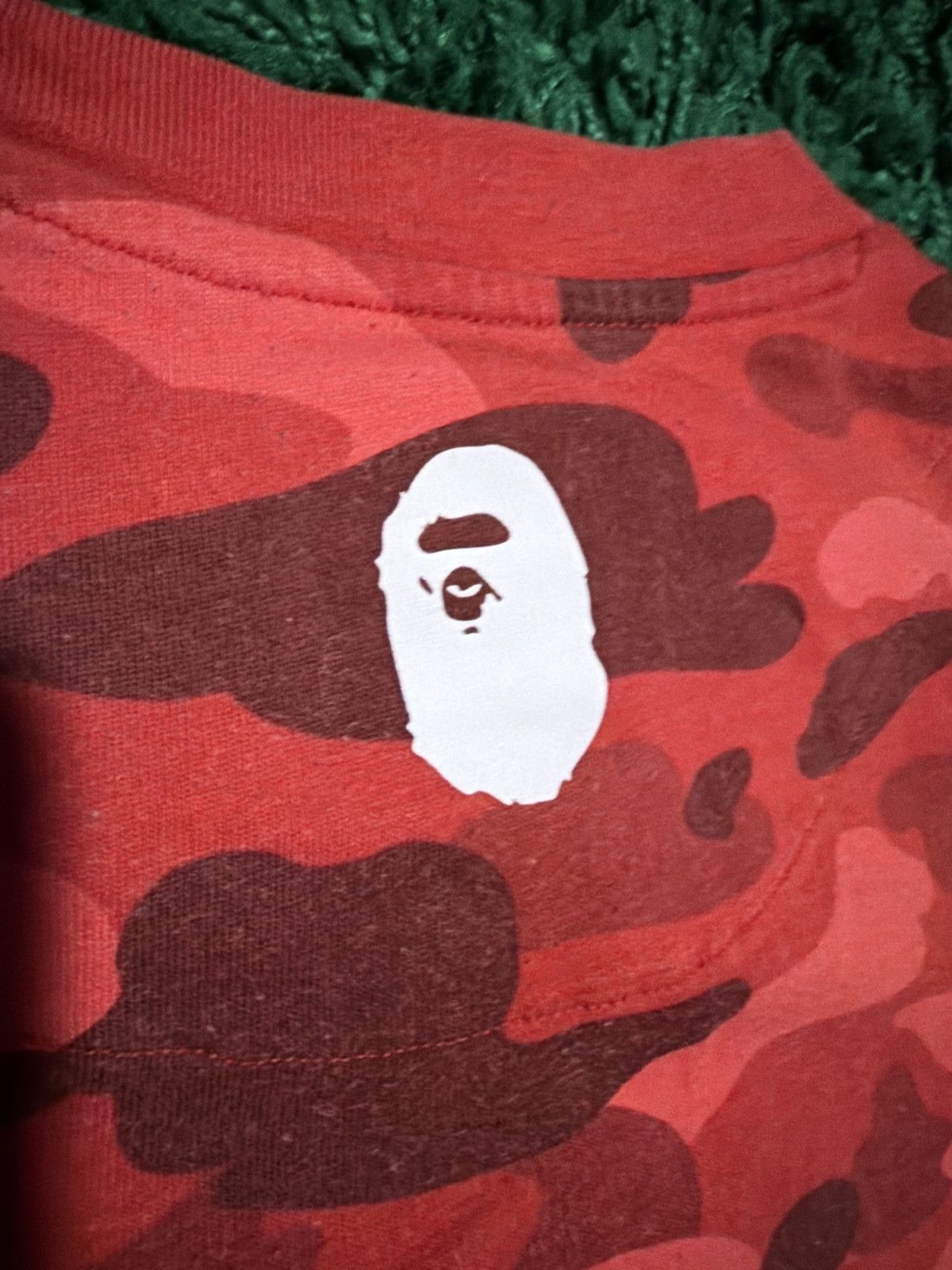 Adidas × Bape BAPE x Adidas adicolor T-Shirt 'Raw Red’ Fall/Winter 2018 Size US M / EU 48-50 / 2 - 5 Thumbnail
