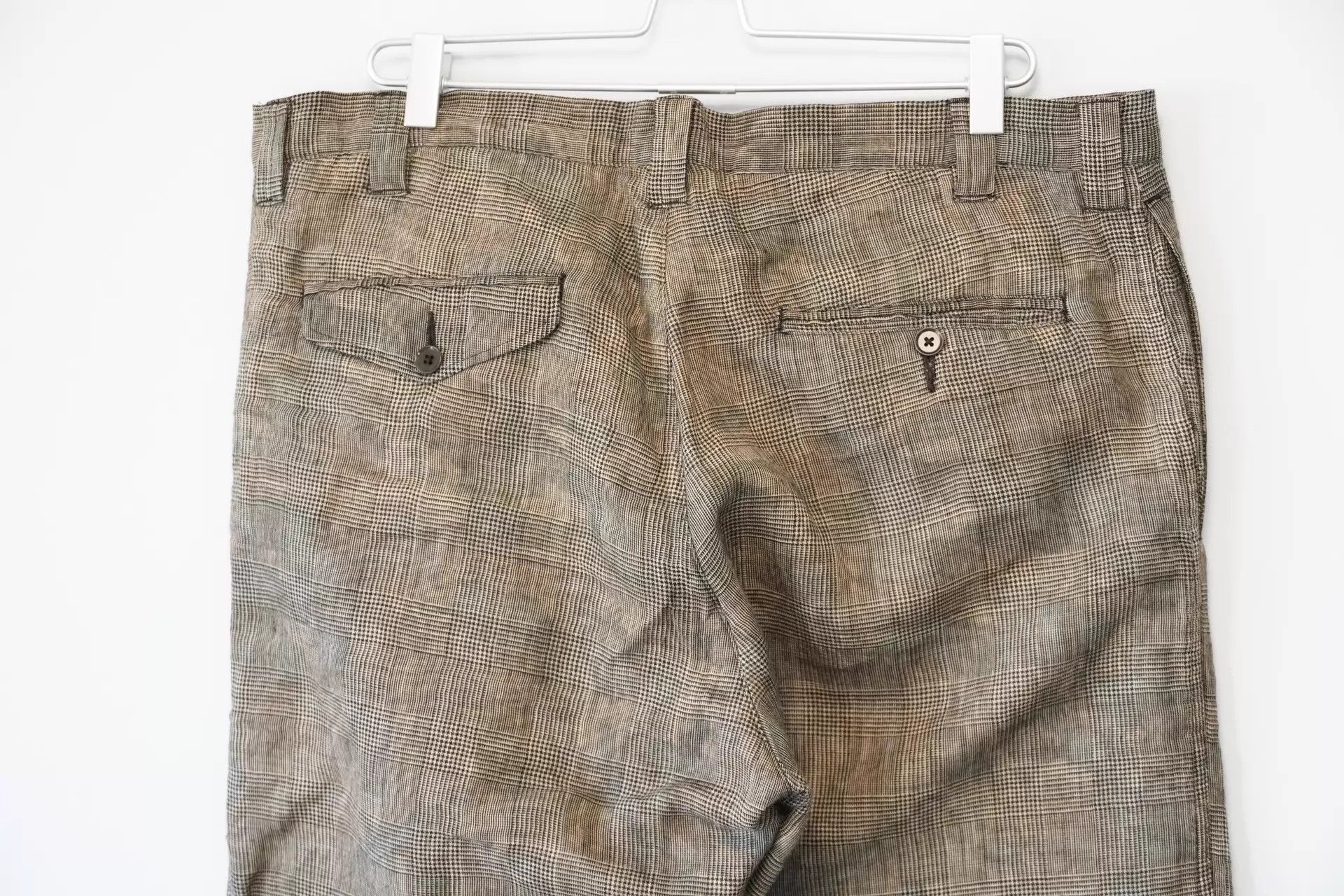 Yohji Yamamoto Yohji Yamamoto 10AW Dyed Check Trousers Size 2 Size US 32 / EU 48 - 5 Thumbnail